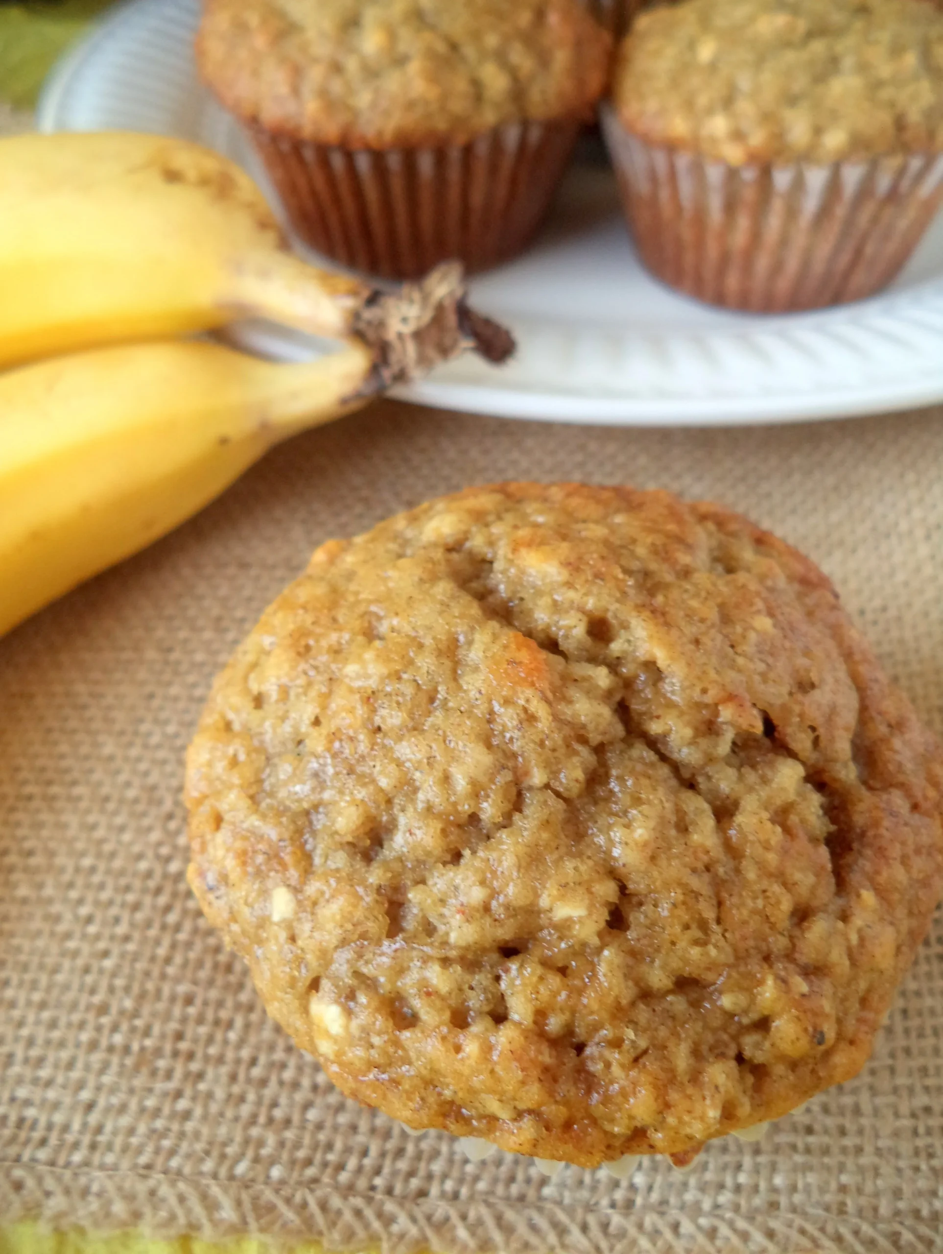 Quick and Easy Banana Oat Muffins
