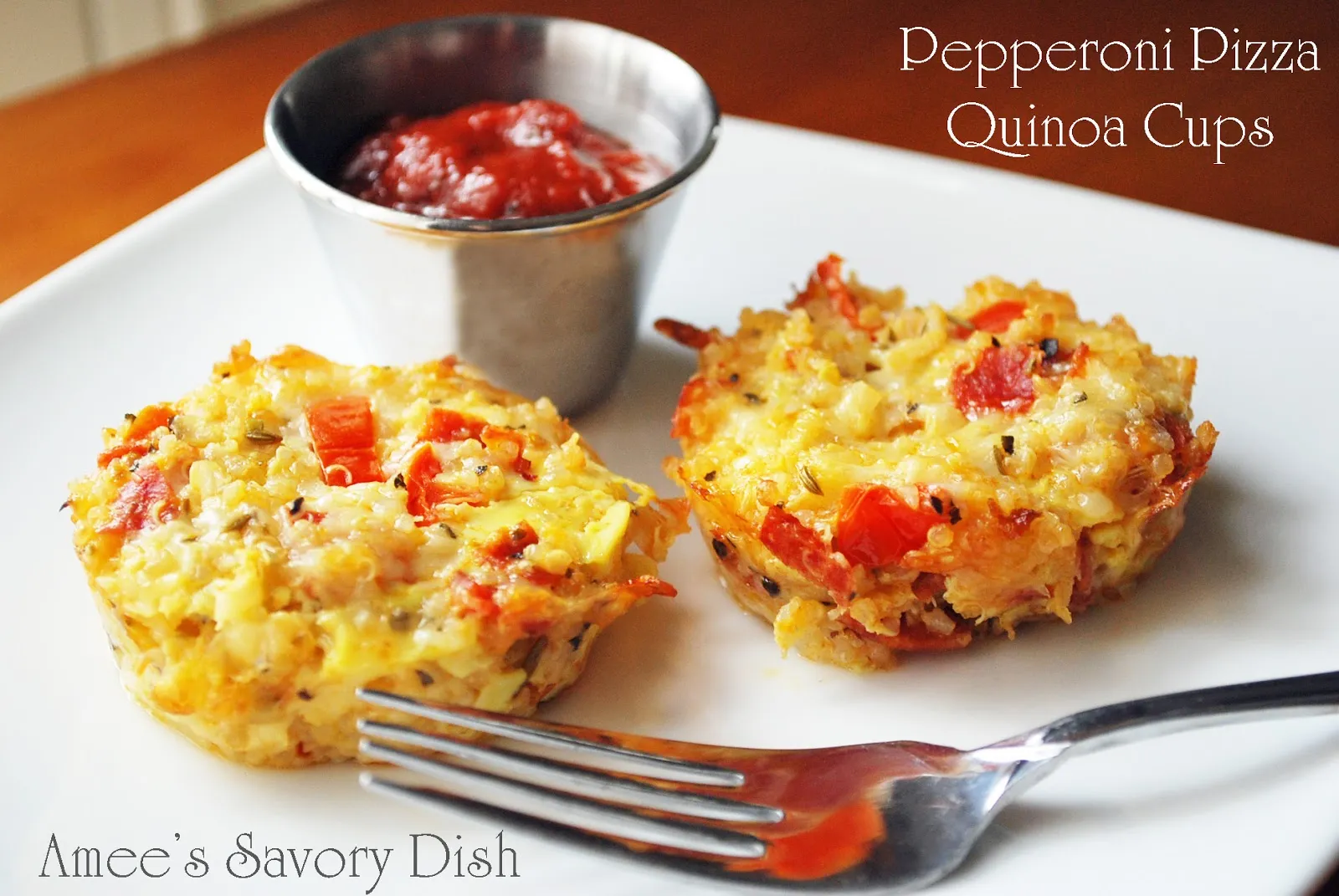 Quinoa Meatball Pizza Cups