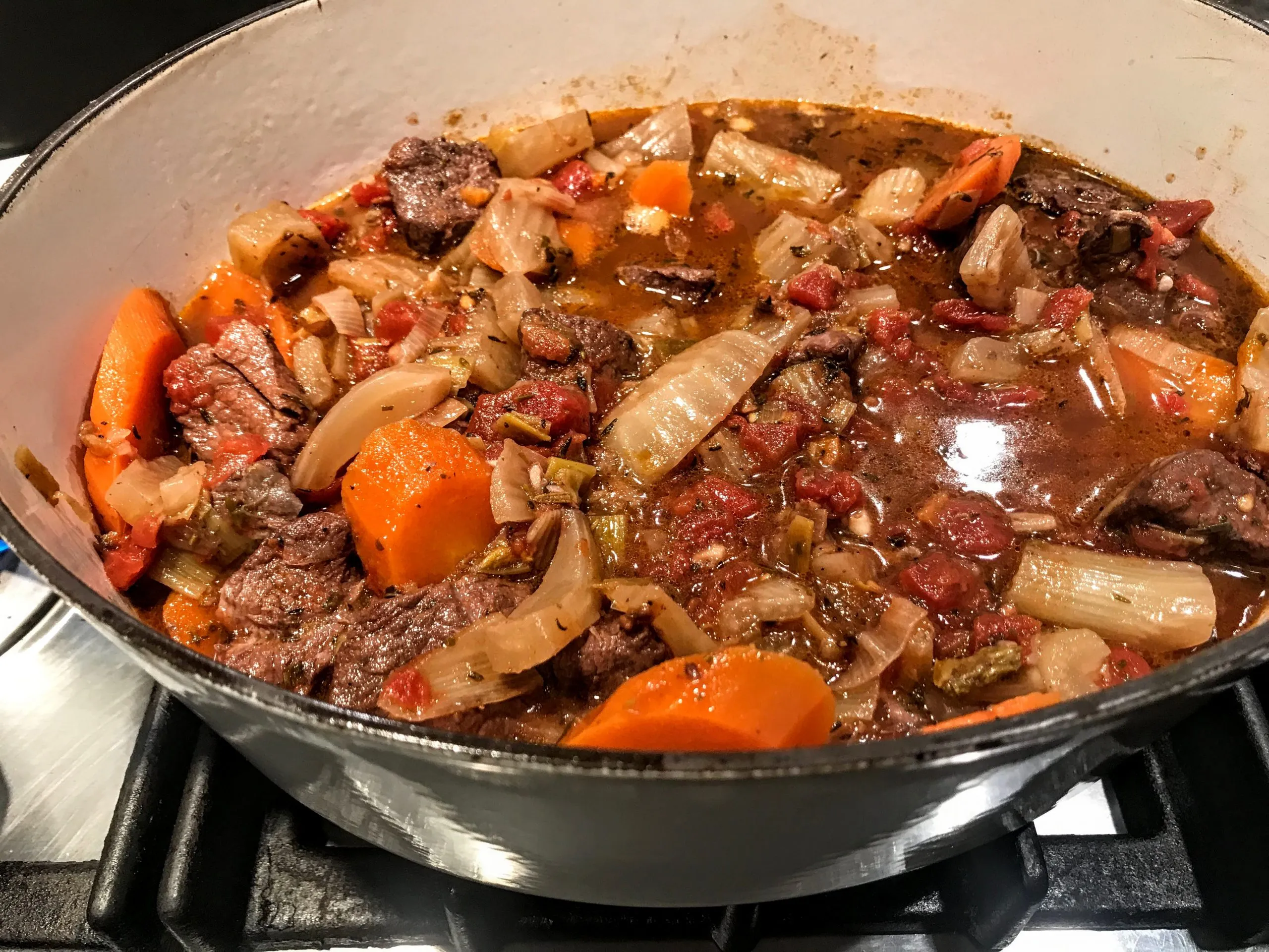 Ragout of Lamb and Sweet Peppers with Basil and Mint