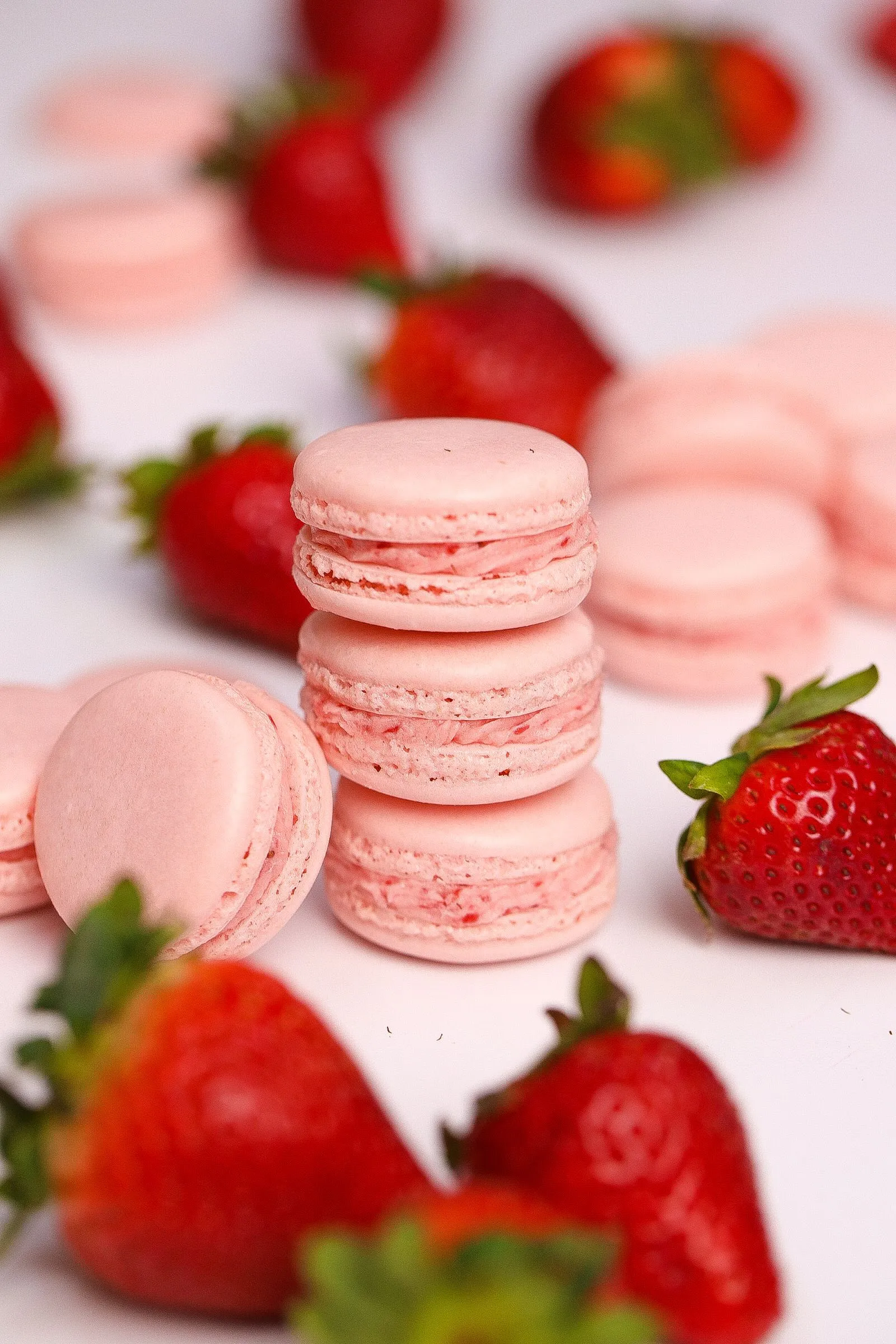Raspberry Macarons Italian Meringue