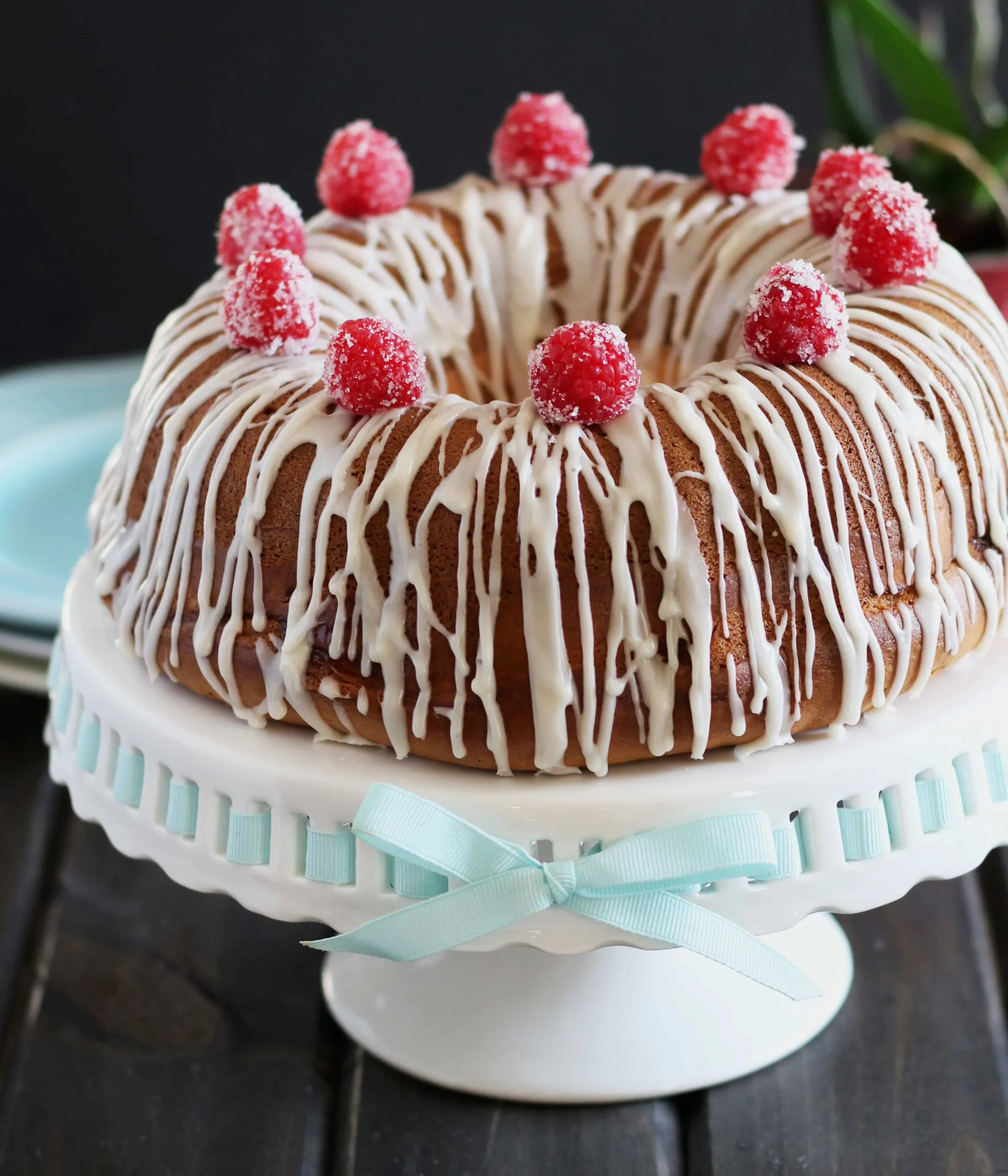 Raspberry Streusel Cream Cheese Coffee Cake