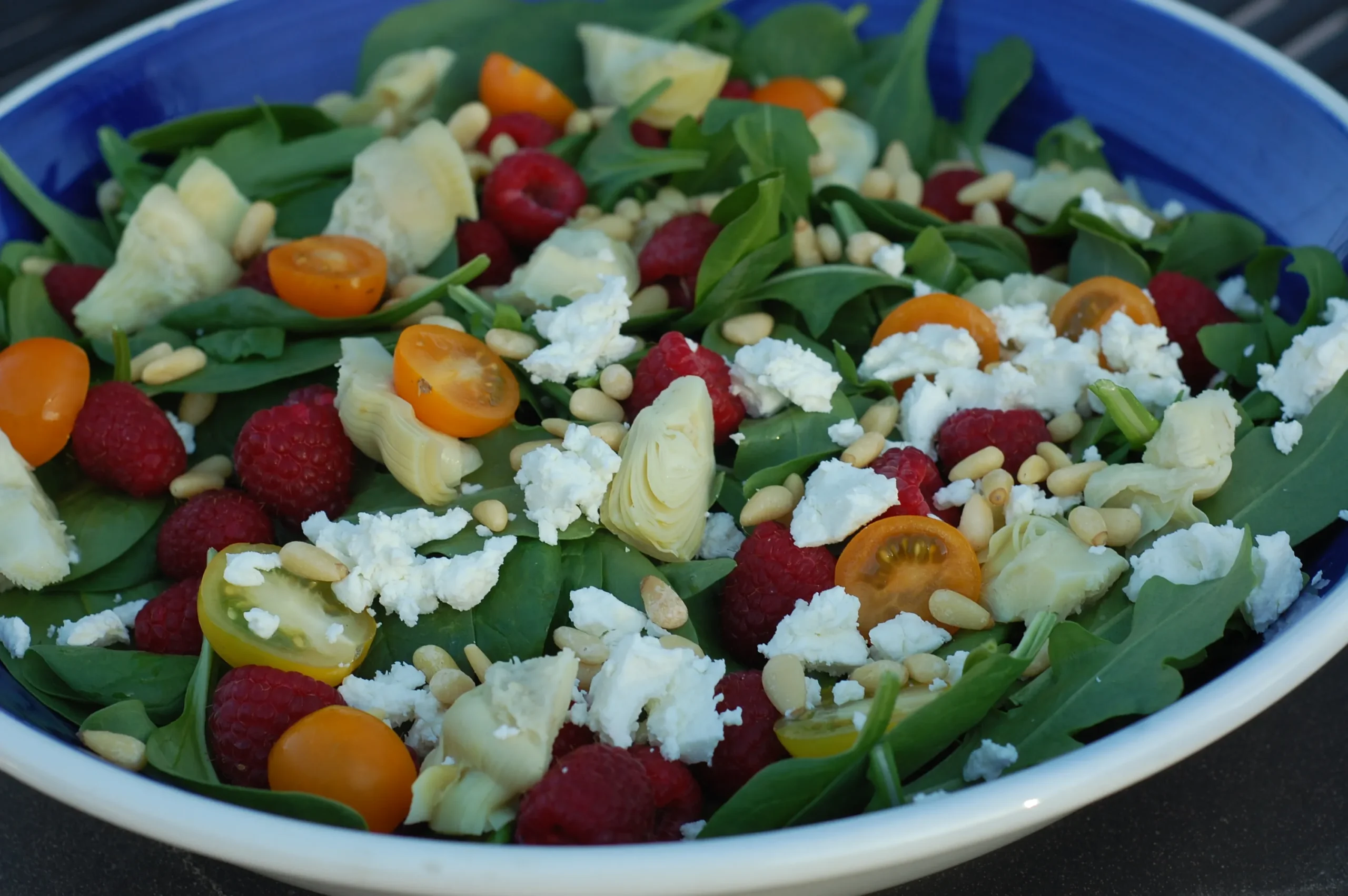 Raspberry and Goat Cheese Spring Salad