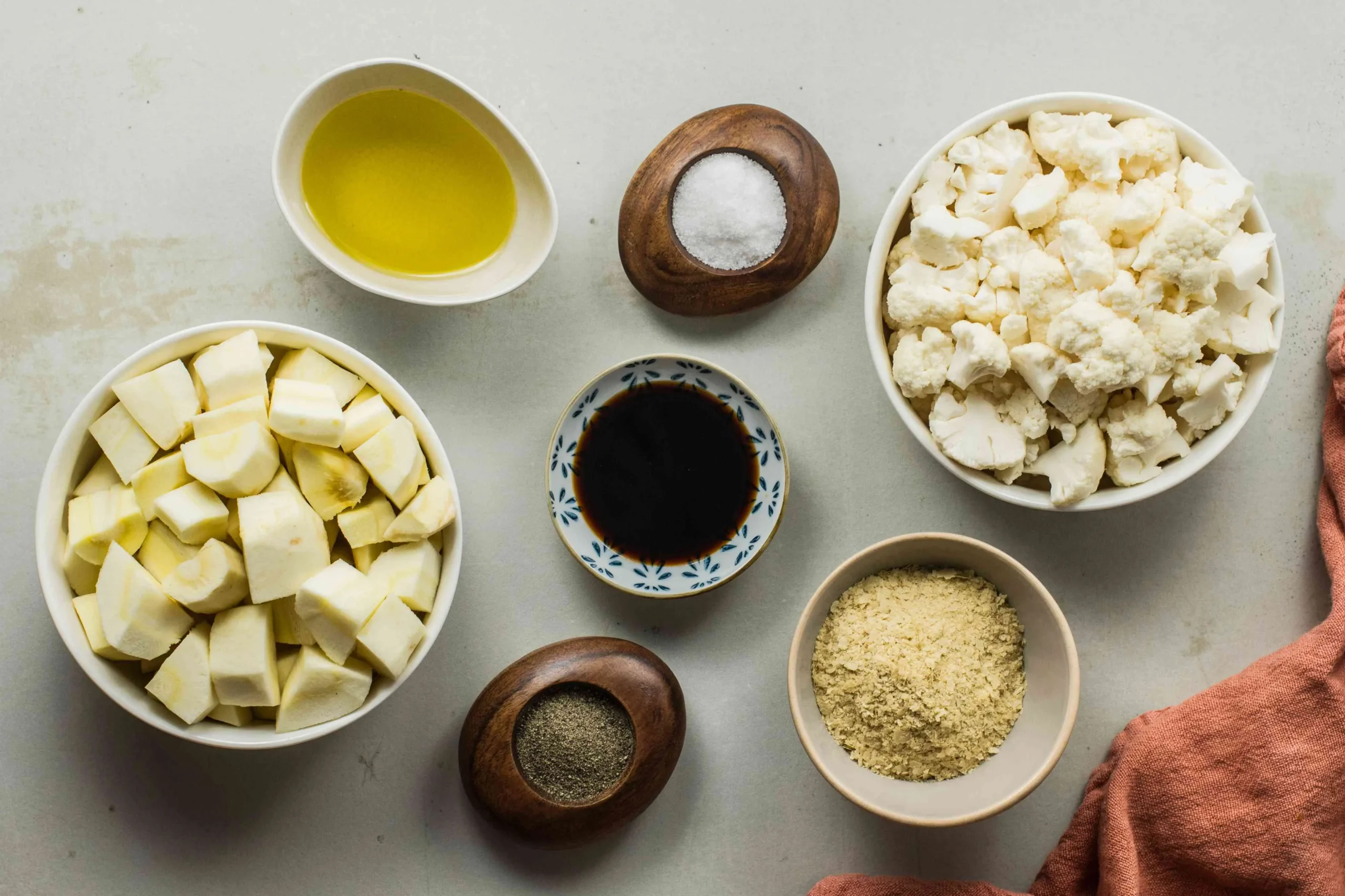Raw Mashed Potatoes with Cauliflower and Parsnips
