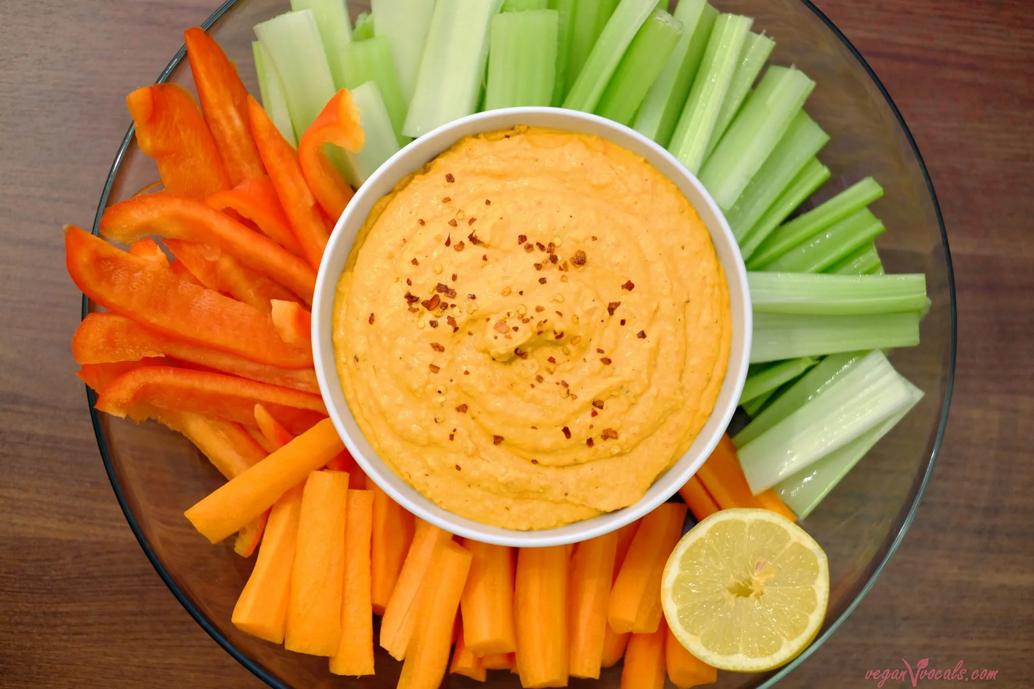 Raw Vegetables and Hummus