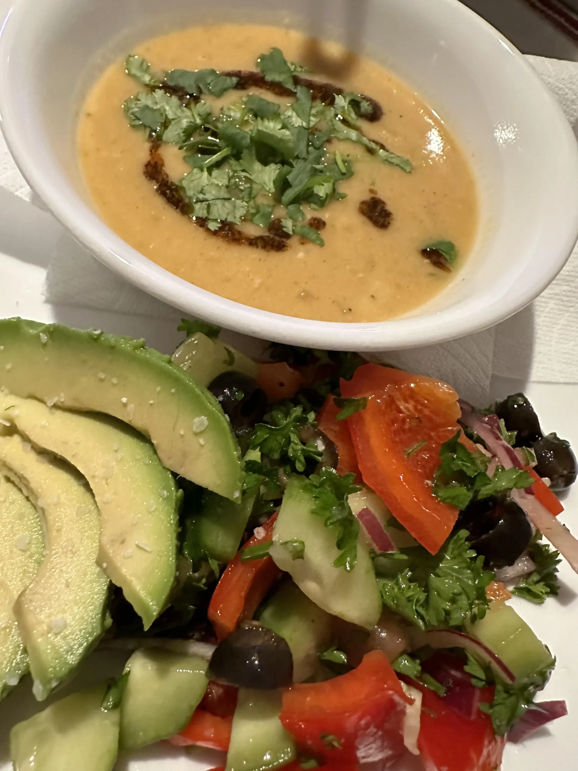 Red Lentil Soup with North African Spices