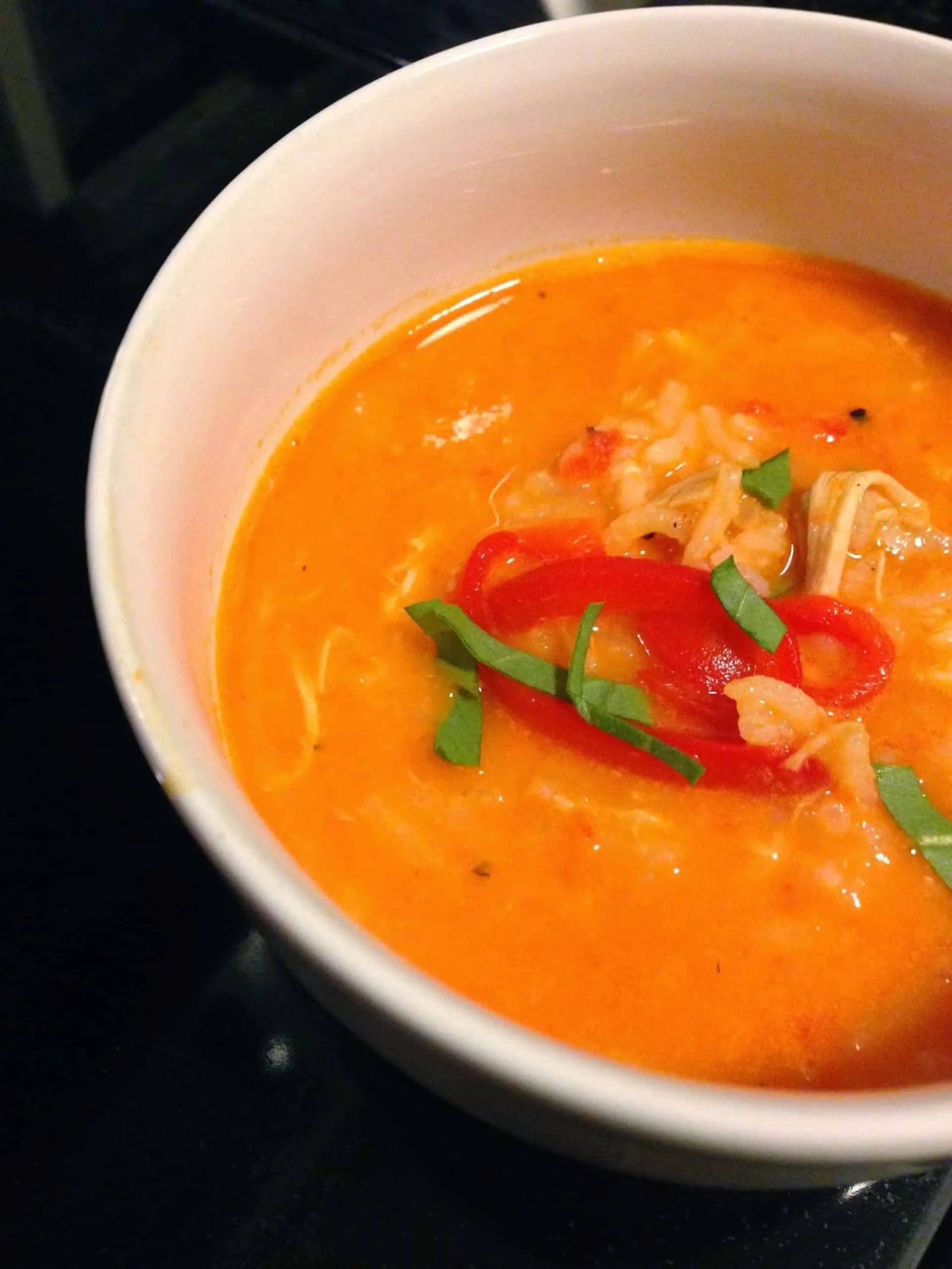 Red Pepper and Rice Soup