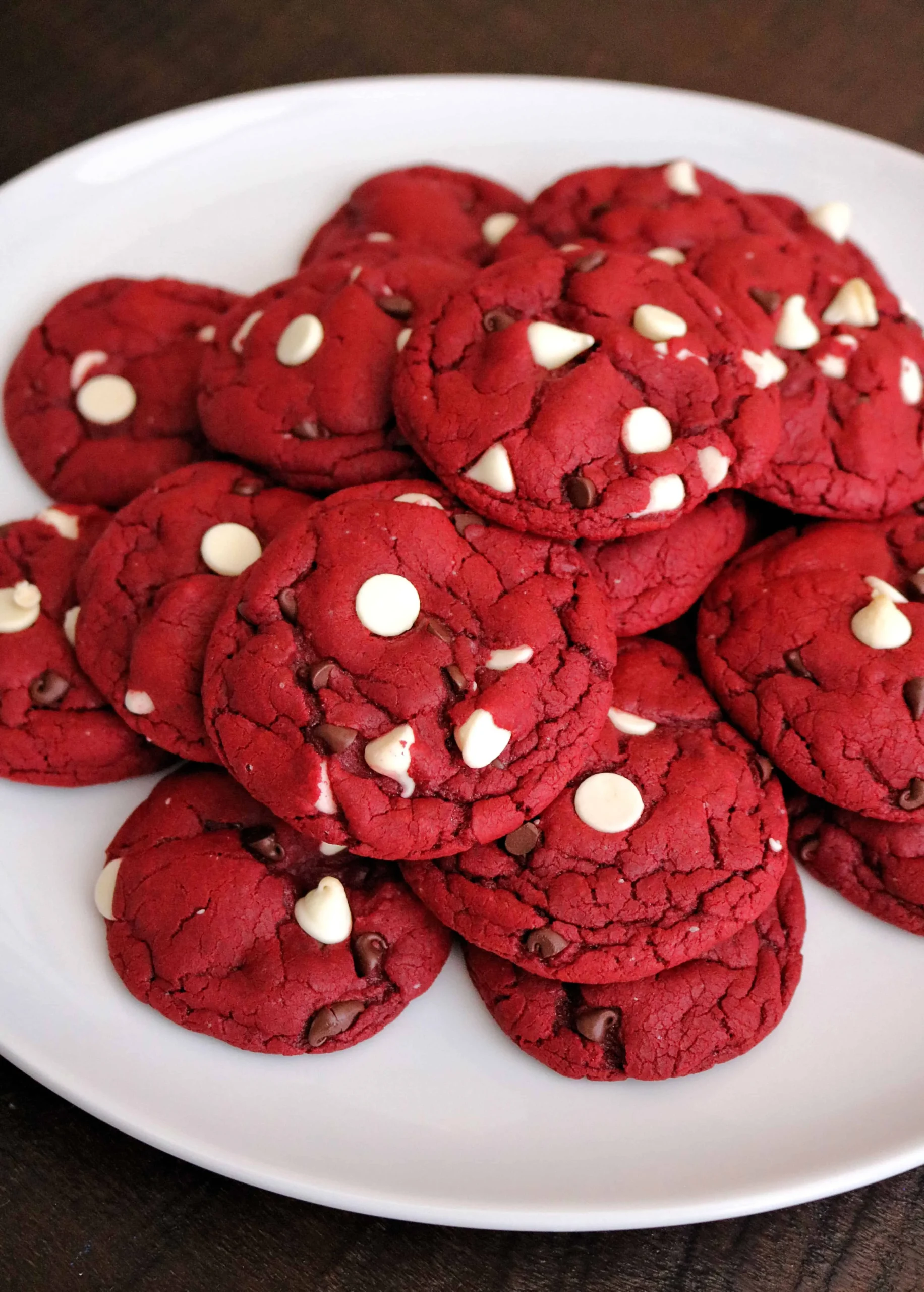 Red Velvet Cookies with Cake Mix