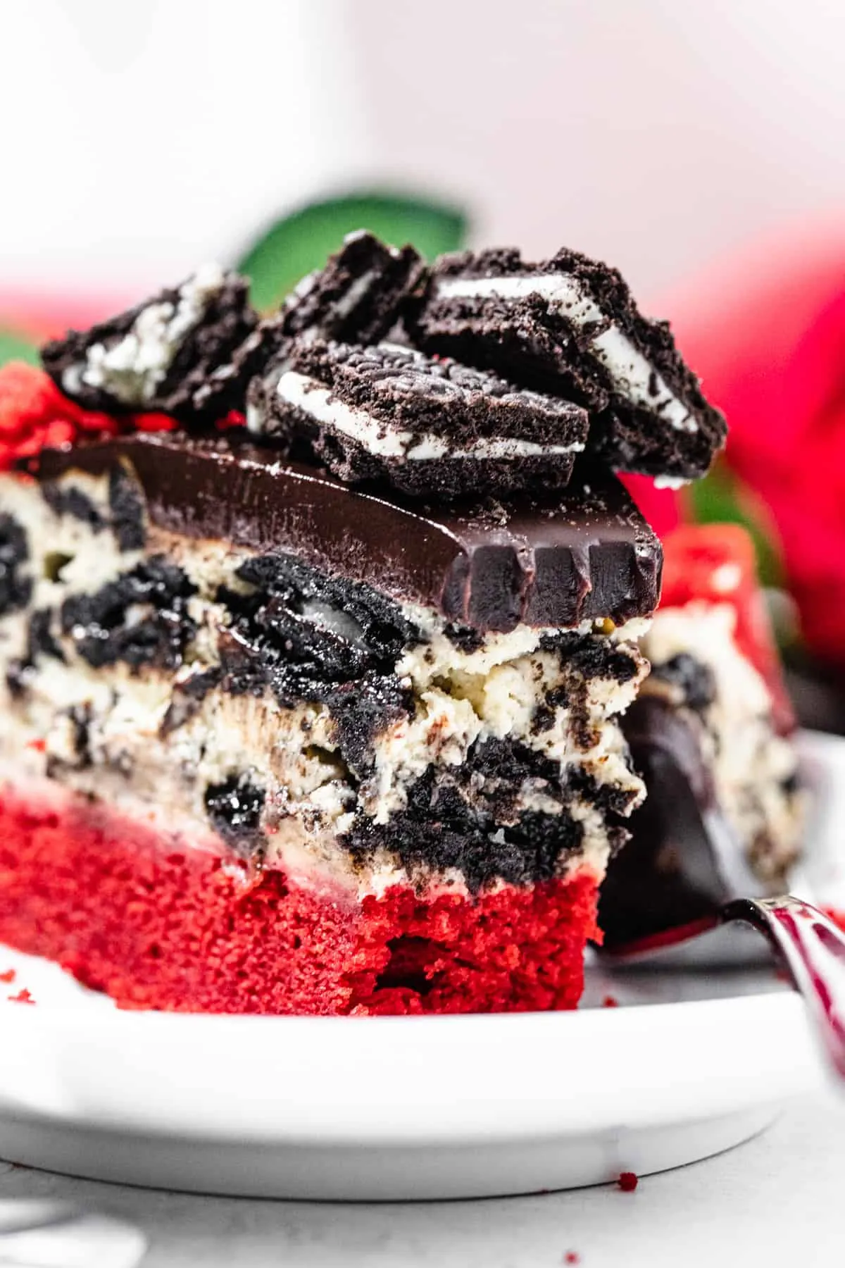 Red Velvet Oreo Cheesecake Icebox Cake