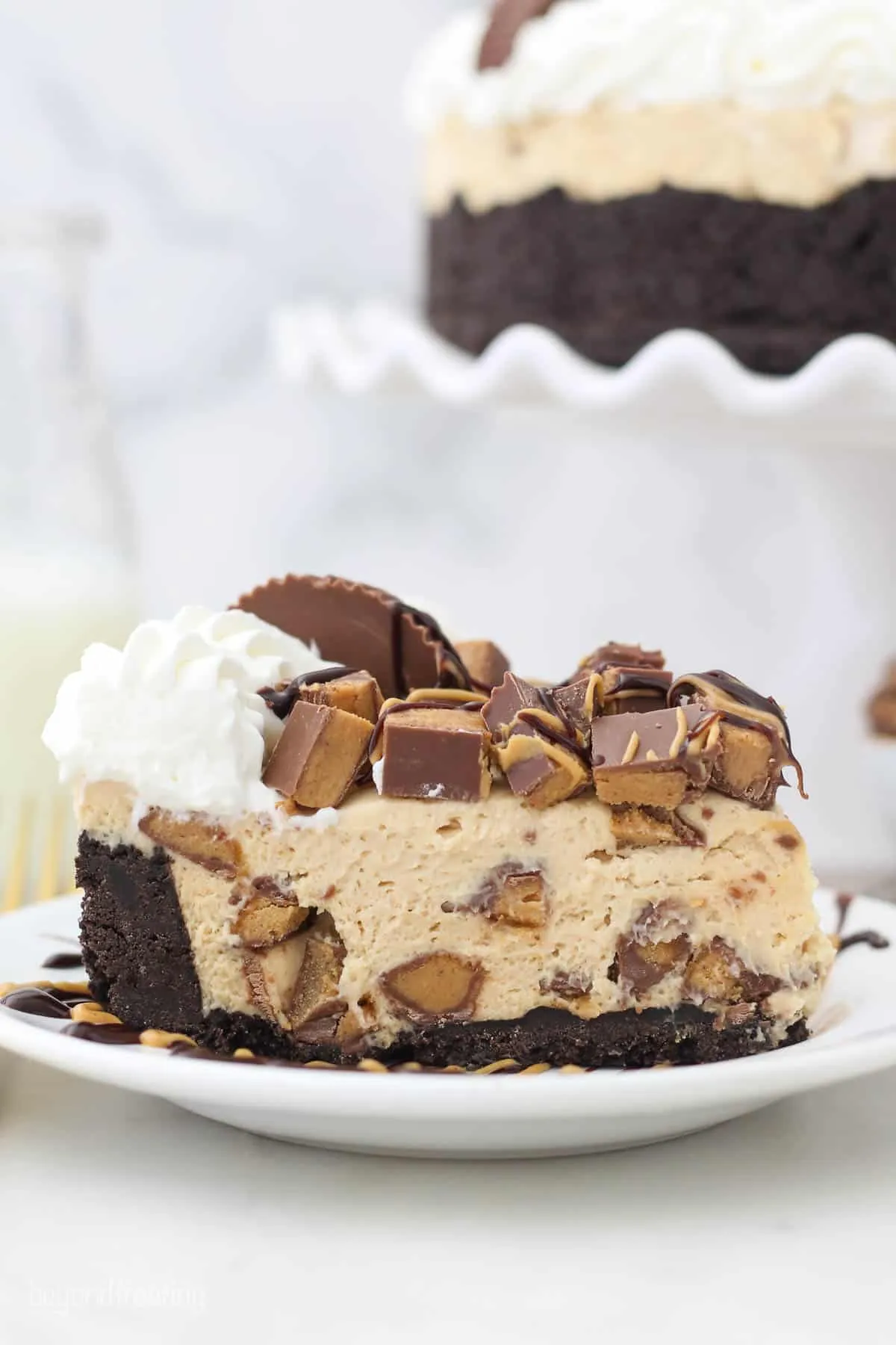 Reeses Peanut Butter Cup No Bake Cheesecake Bars