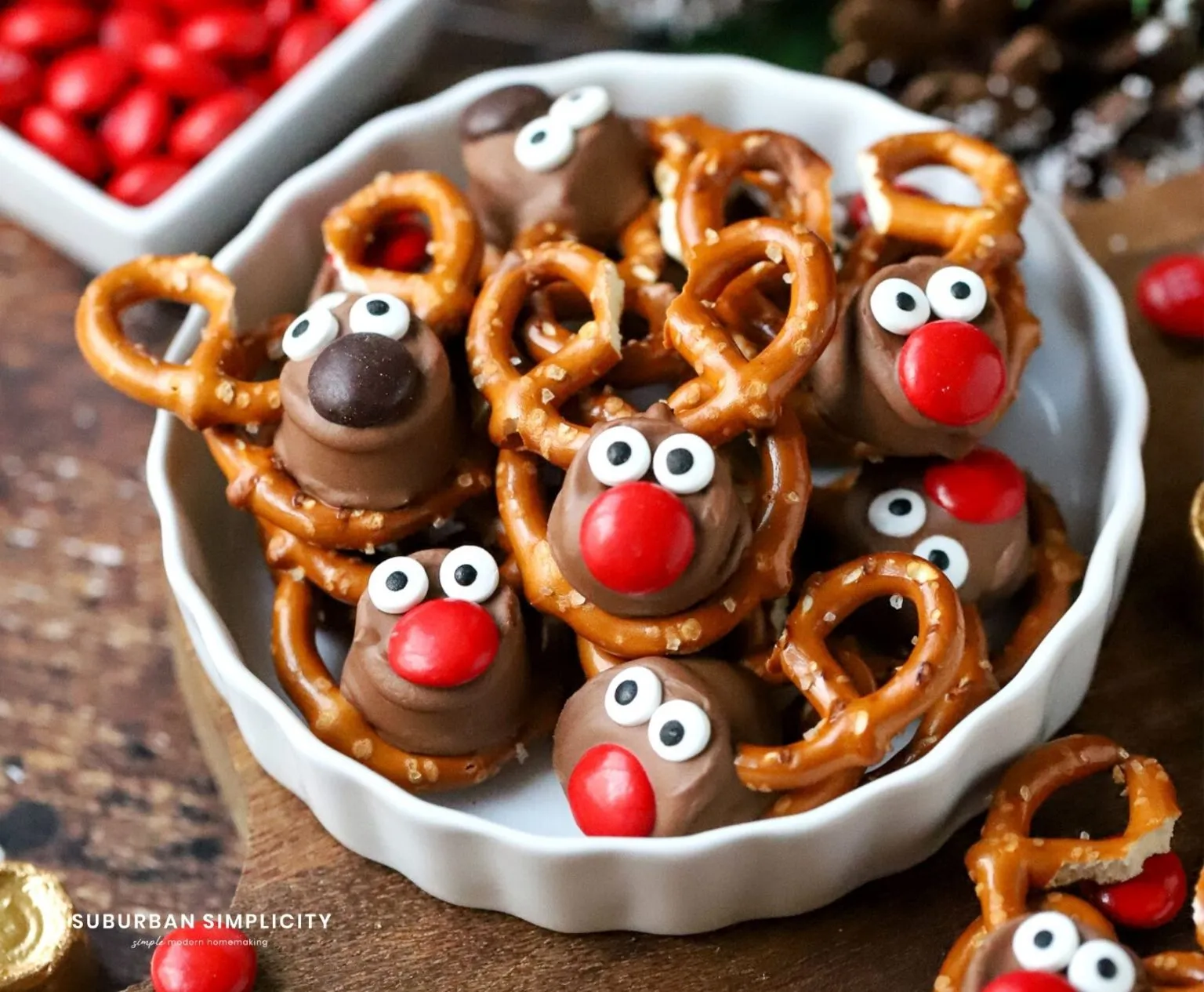Reindeer Pretzels with Rolos