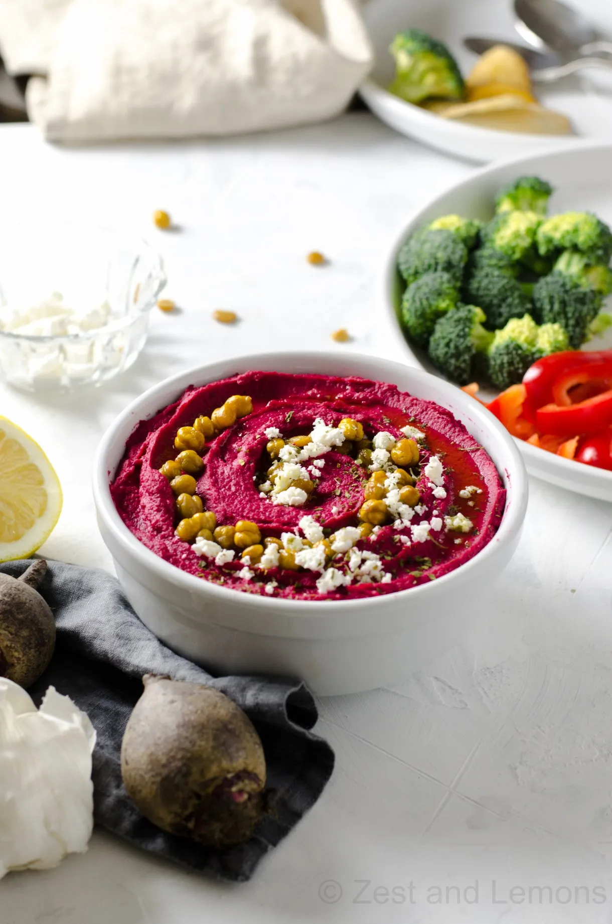 Roasted Beet and Garlic Hummus