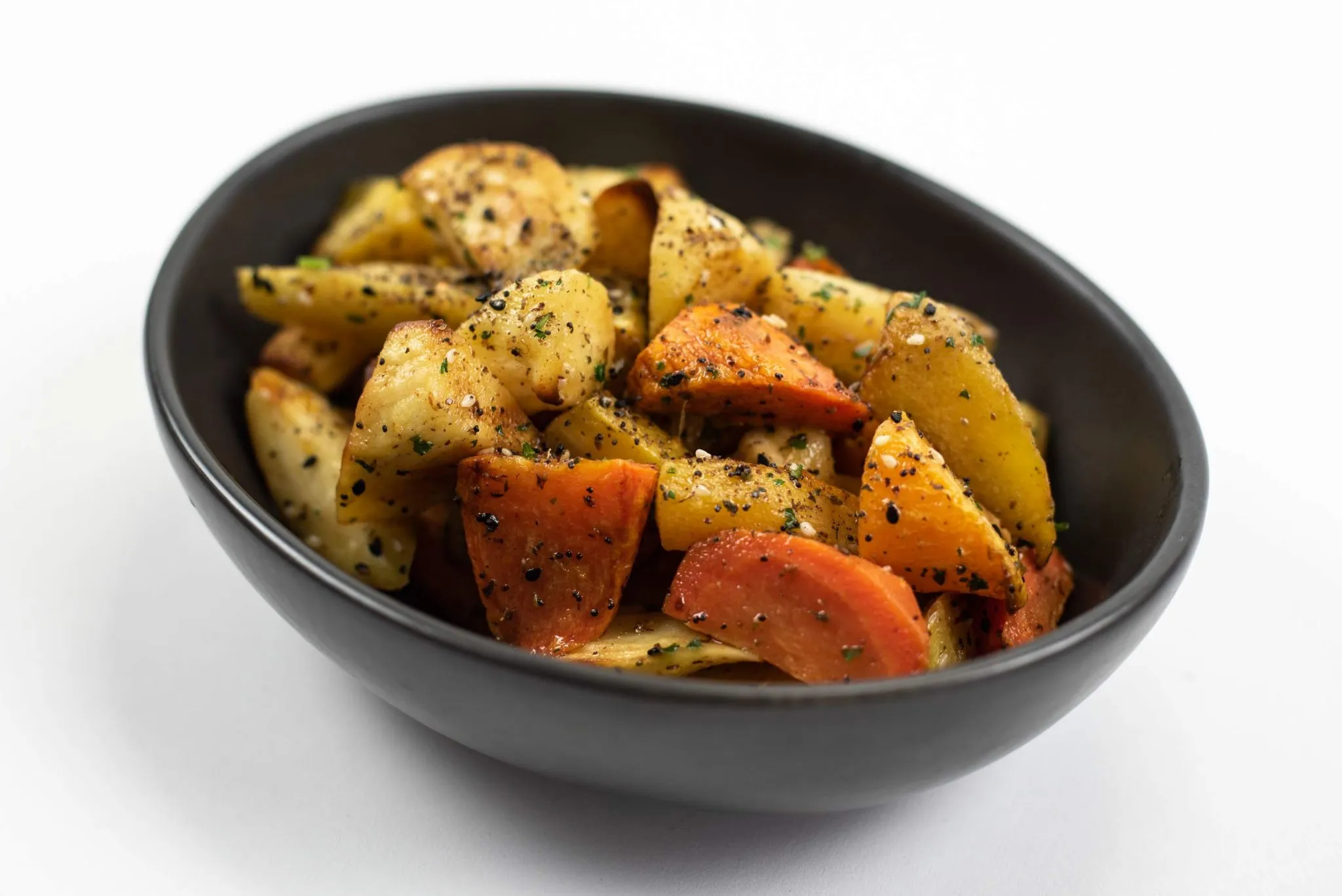 Roasted Carrot Parsnip Hash Vegan