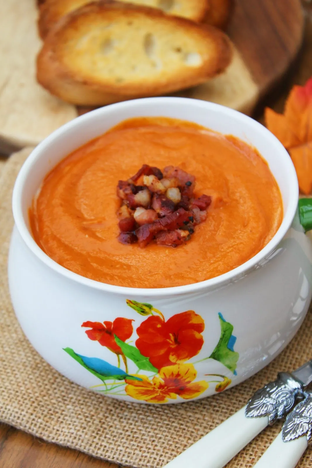 Roasted Cauliflower and Red Pepper Soup