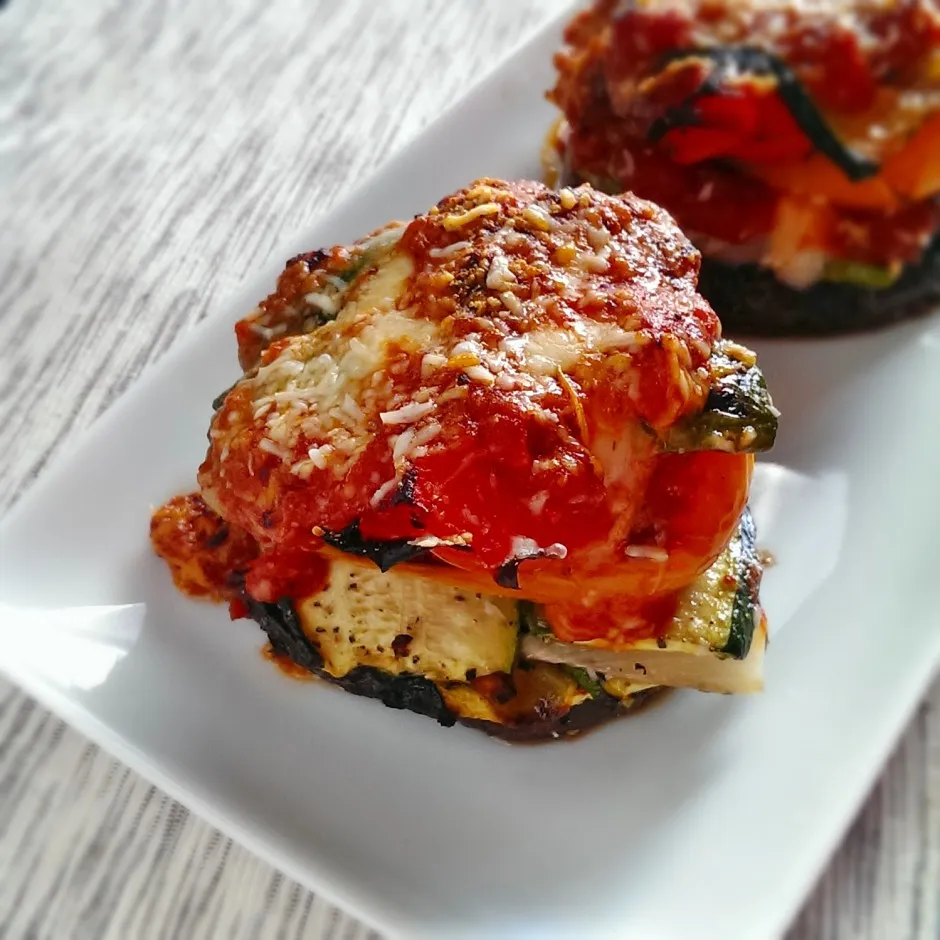 Roasted Eggplant and Portobello Mushroom Lasagna