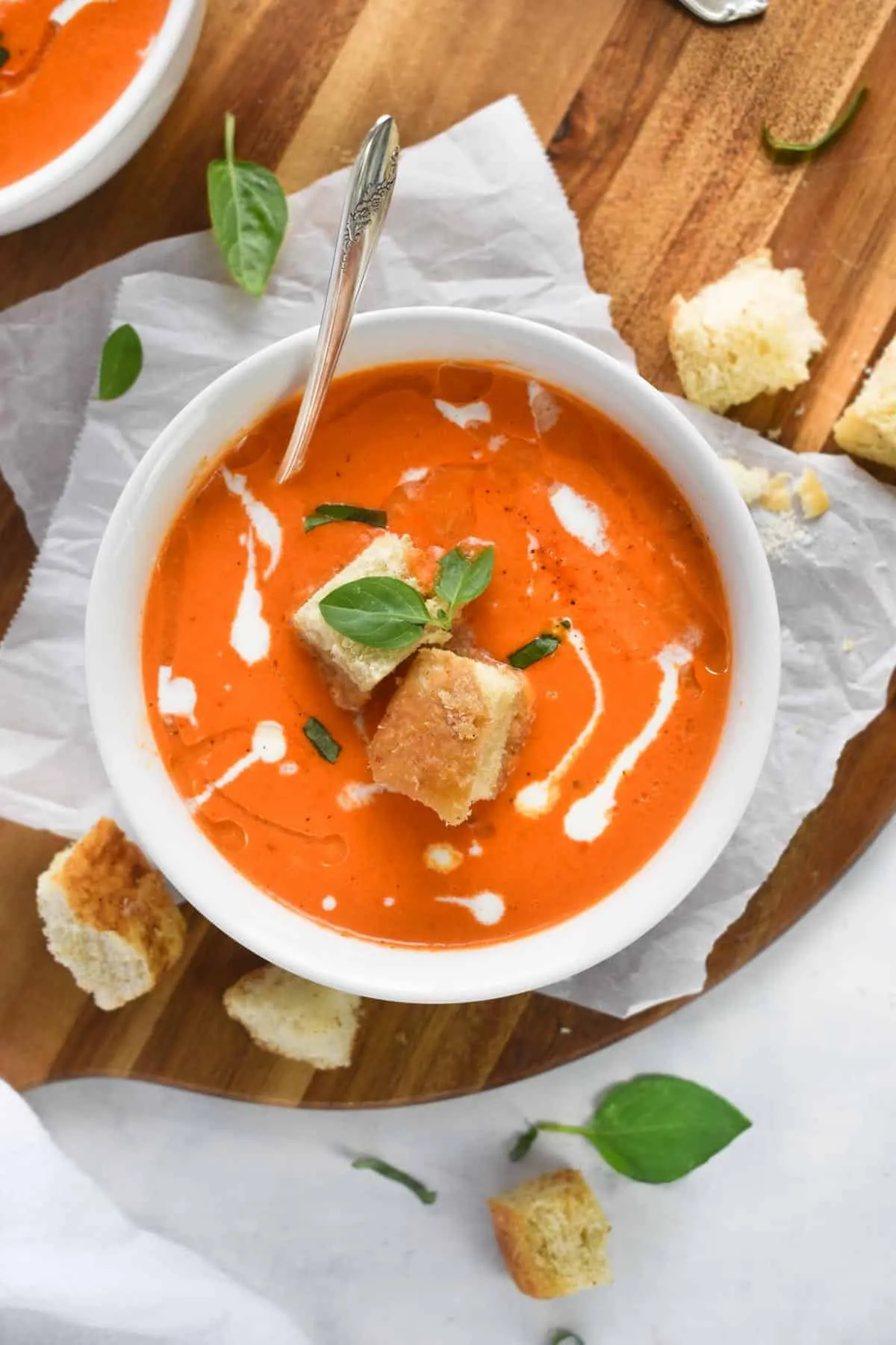 Roasted Pepper Yogurt Soup