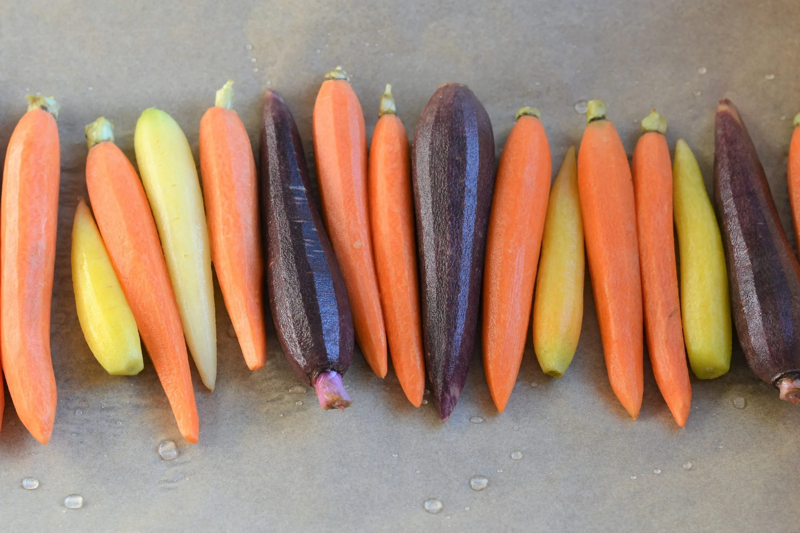Roasted Rainbow Carrots with Balsamic Glaze