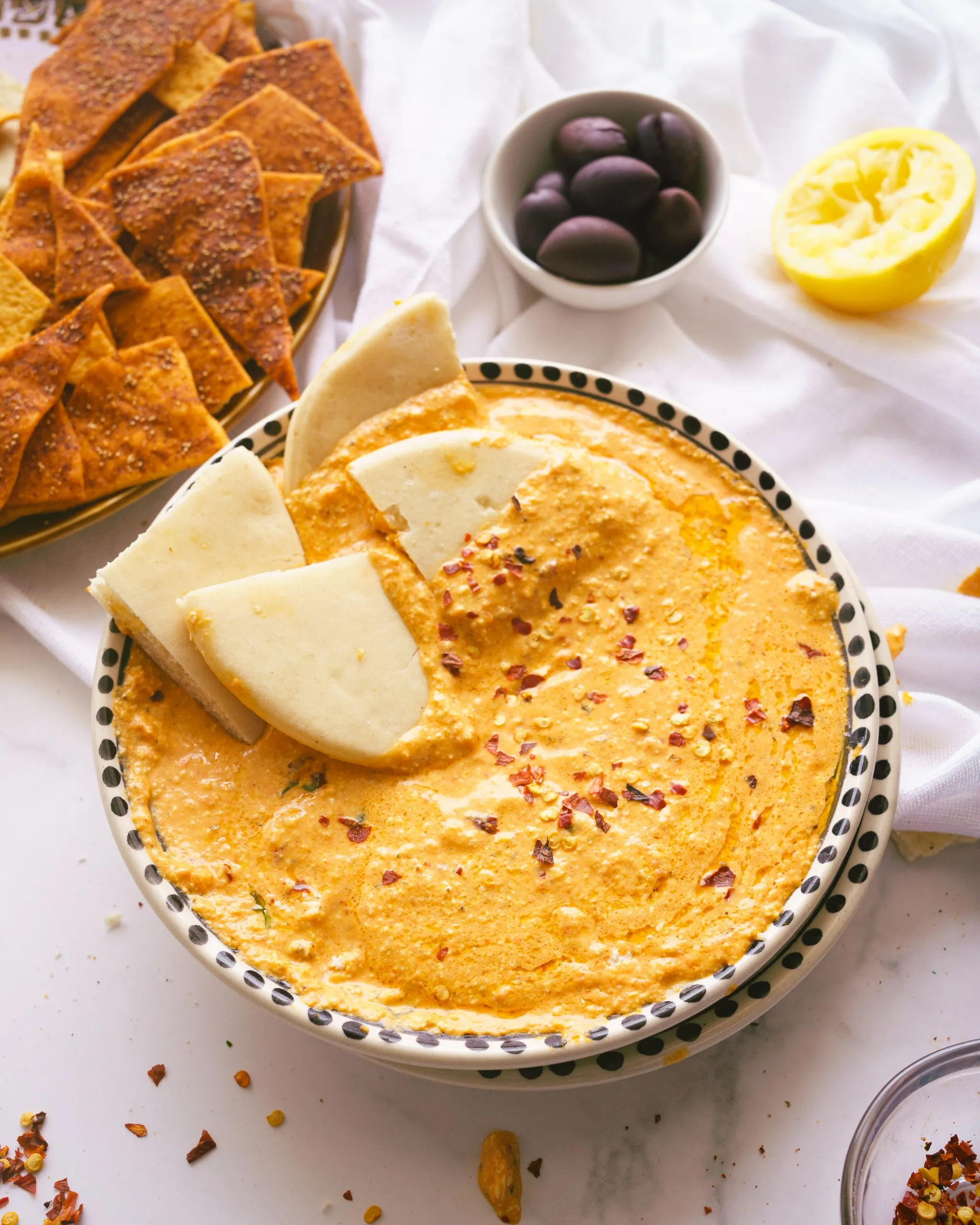 Roasted Red Pepper Feta Dip