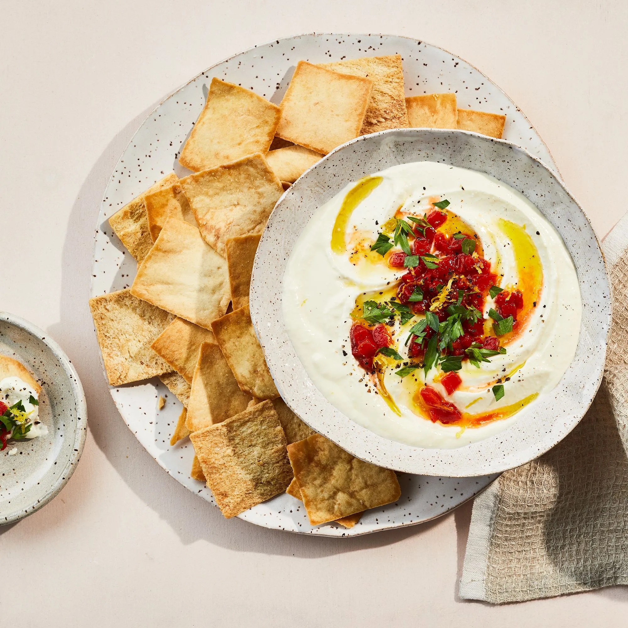 Roasted Red Pepper Whipped Feta