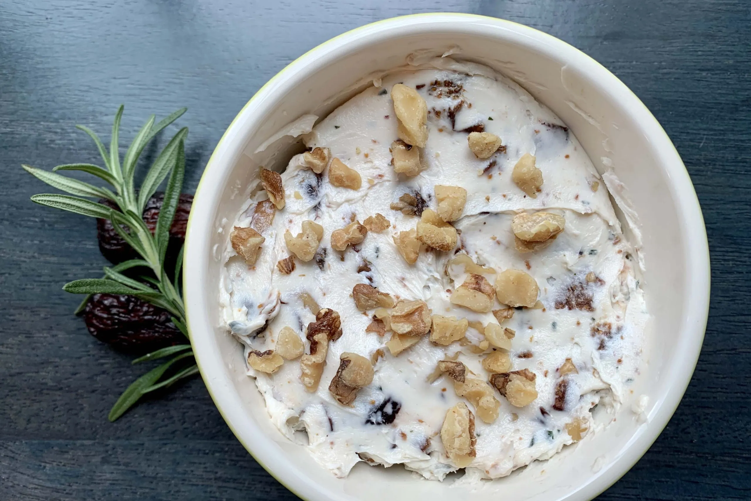 Rosemary Cheese Spread with Fig