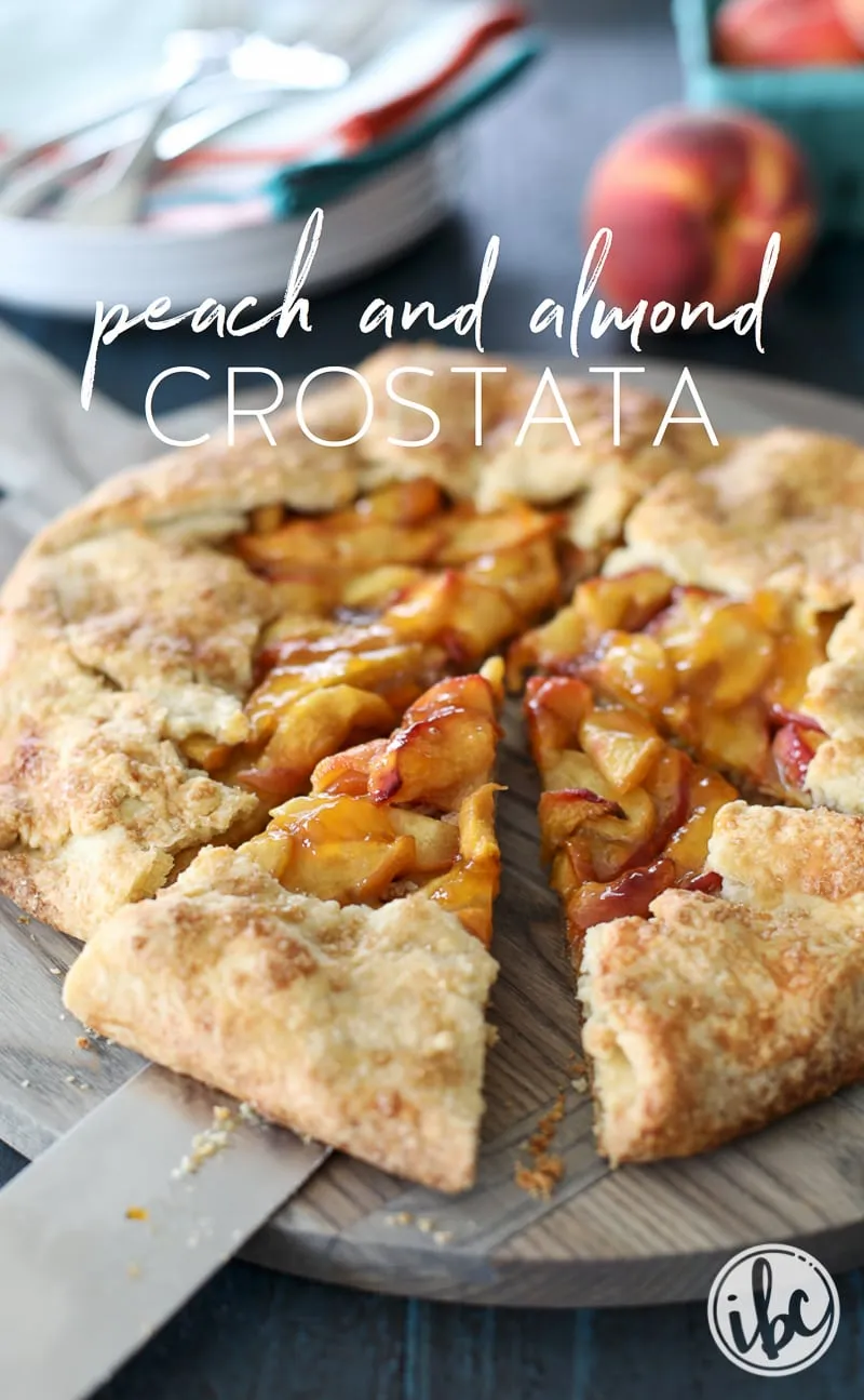 Rustic Peach and Almond Crostata