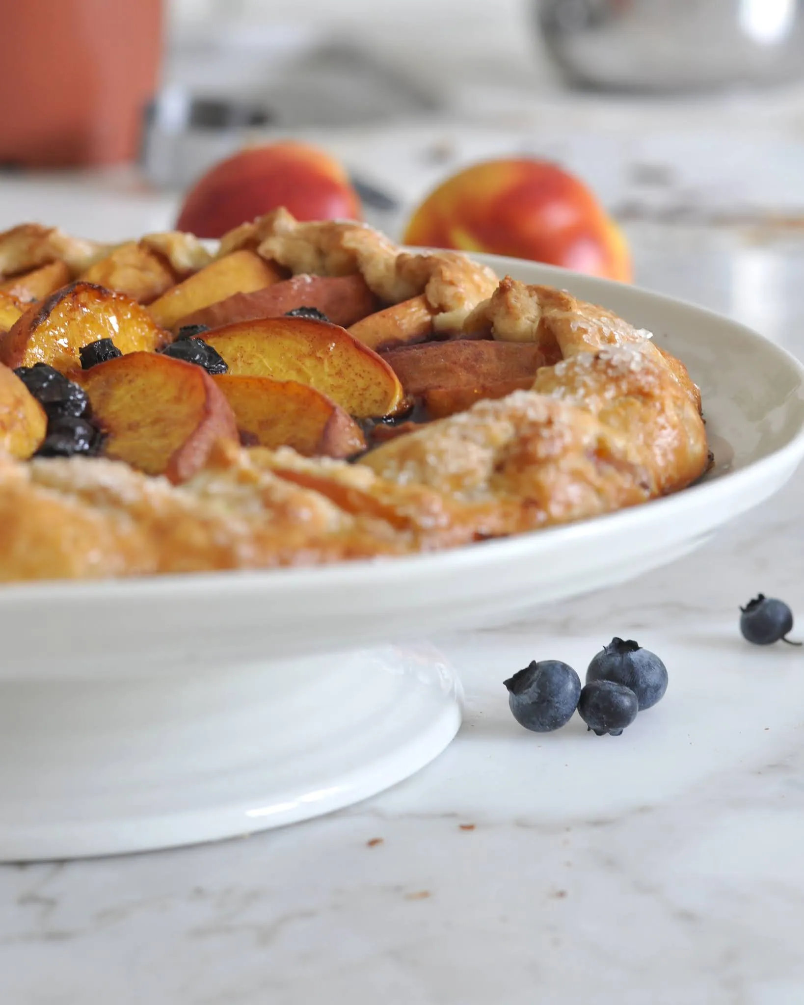 Rustic Peach and Berry Crostata