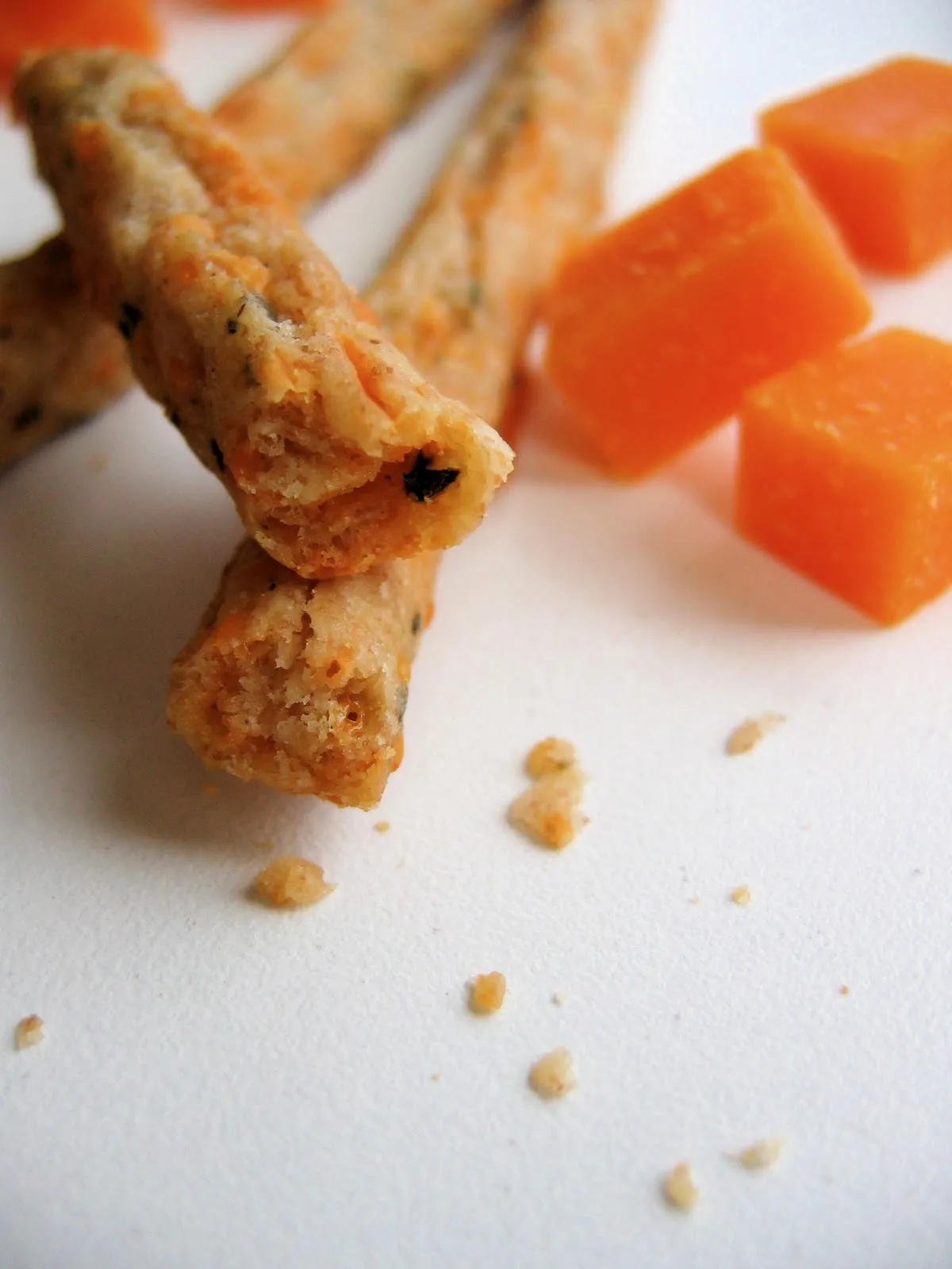 Sage Thyme and Mimolette Cheese Straws