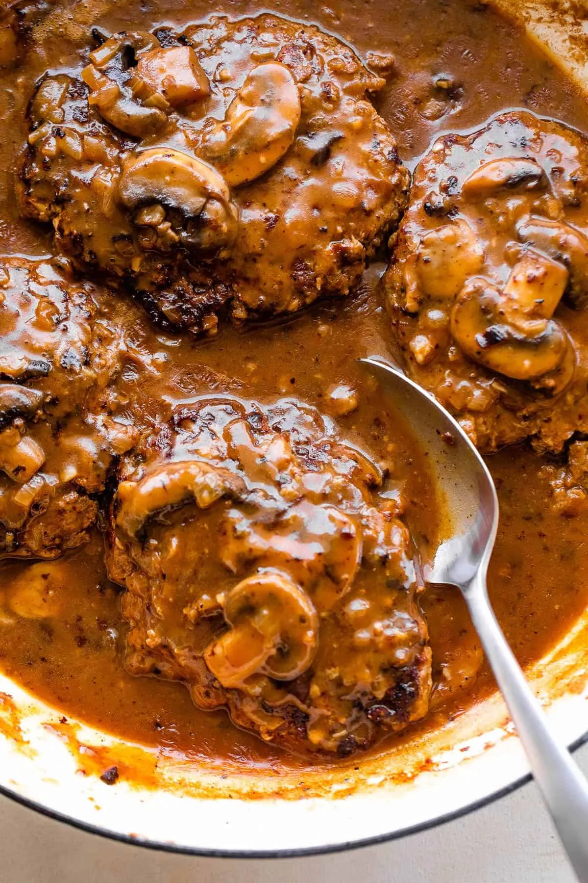 Salisbury Steak with Beef and Mushroom Gravy