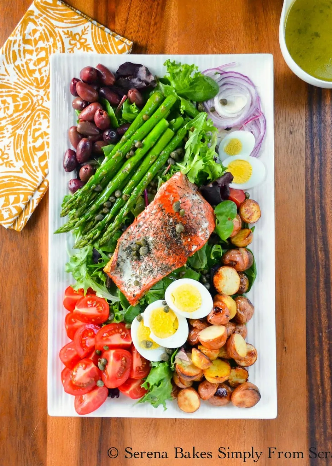 Salmon Asparagus Sweet Potato Nicoise