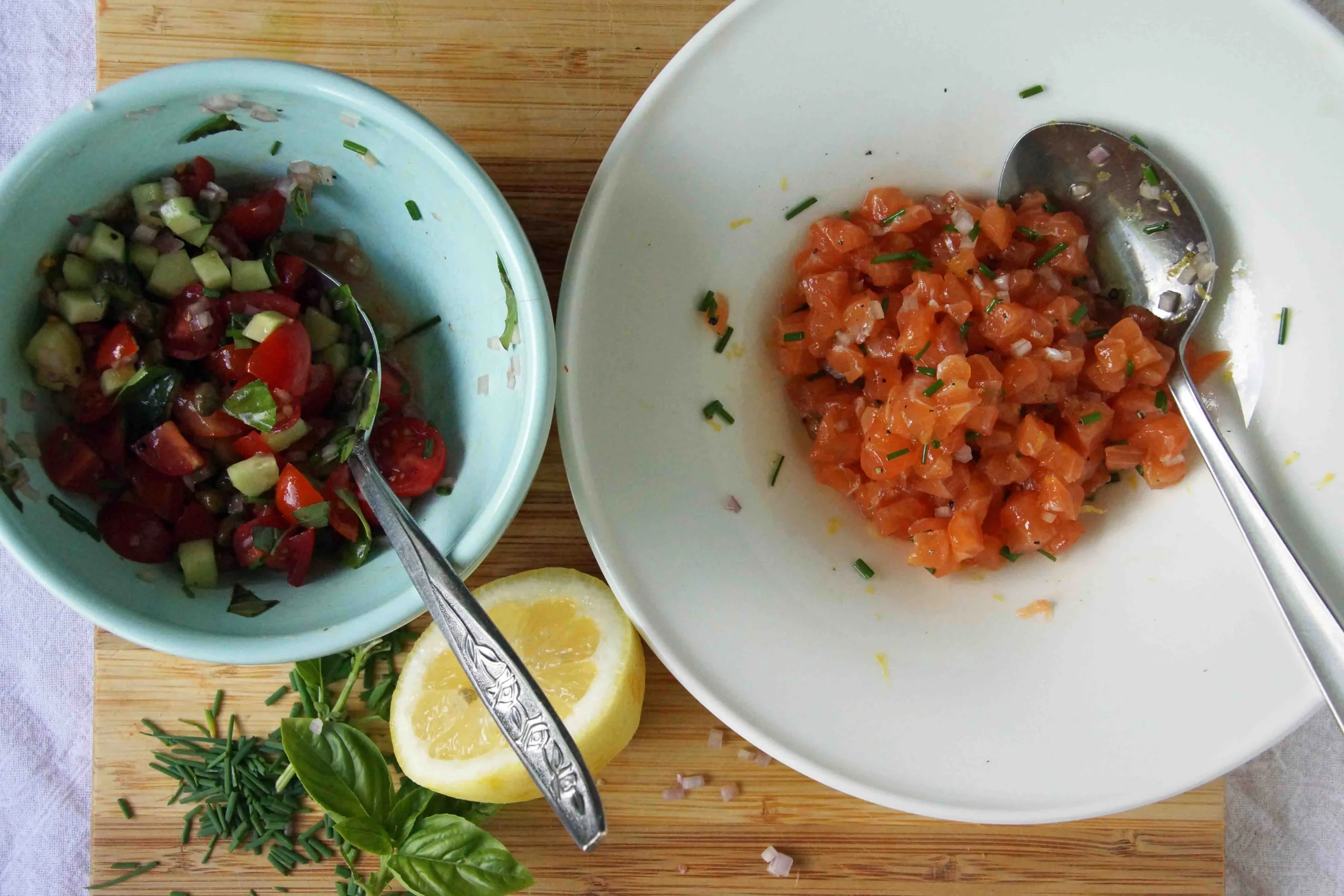 Salmon and Tomato Tartare