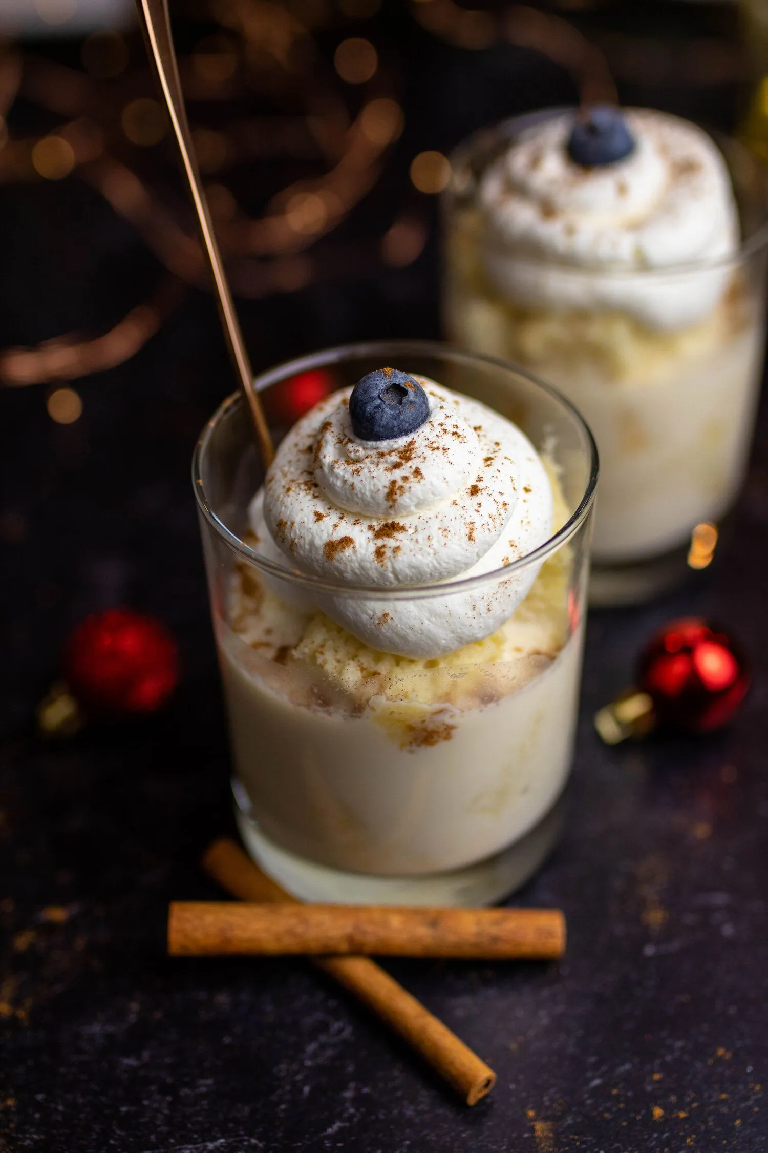 Salted Caramel Eggnog Shooters