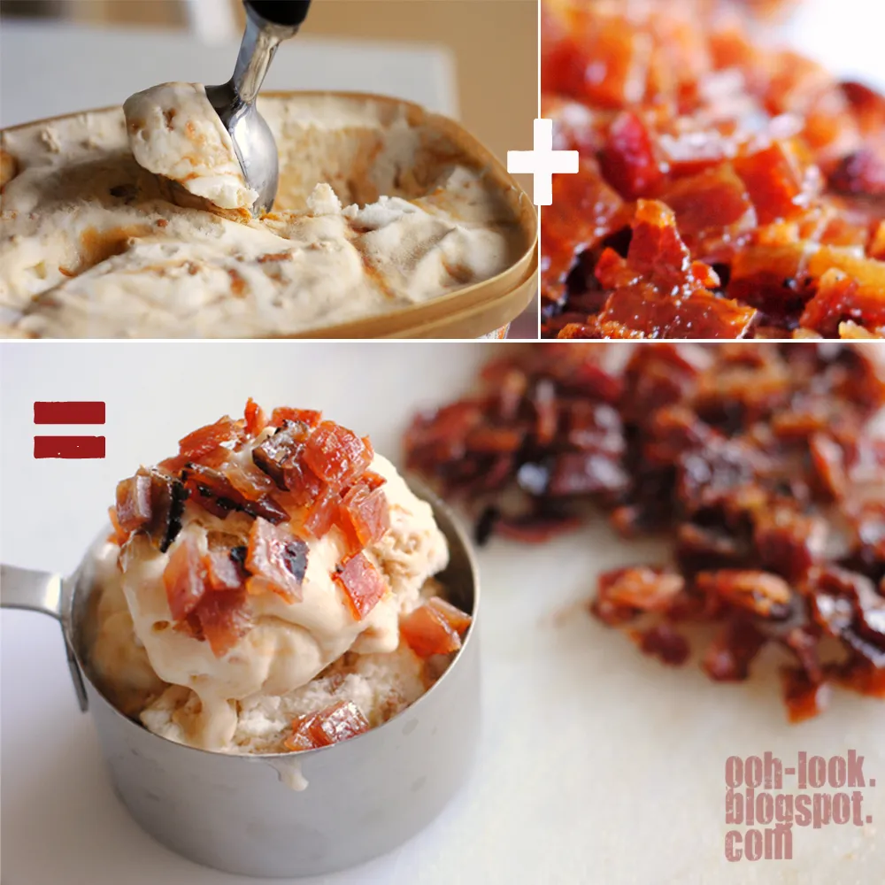 Salted Caramel and Candied Bacon Ice Cream