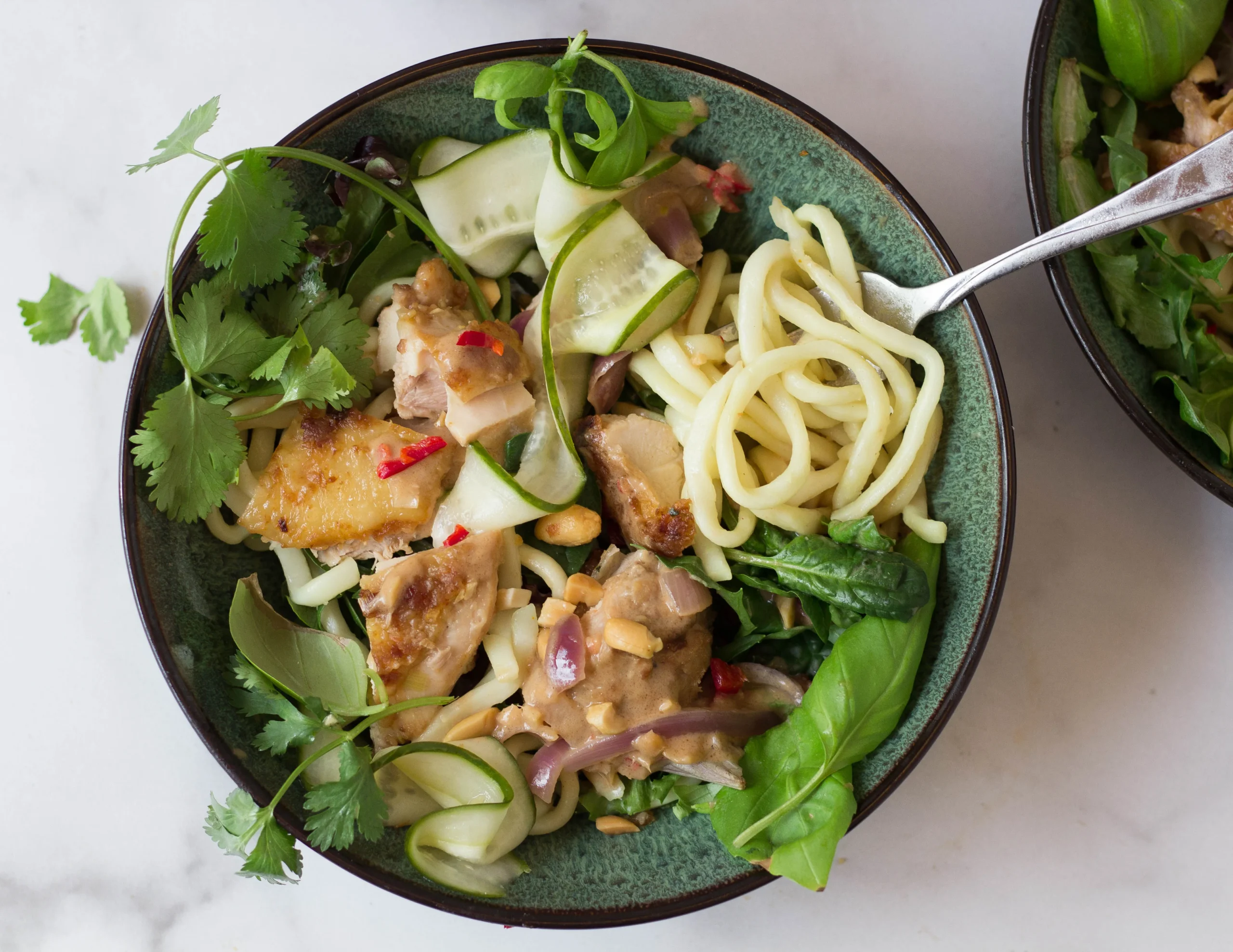 Satay Chicken Noodle Salad