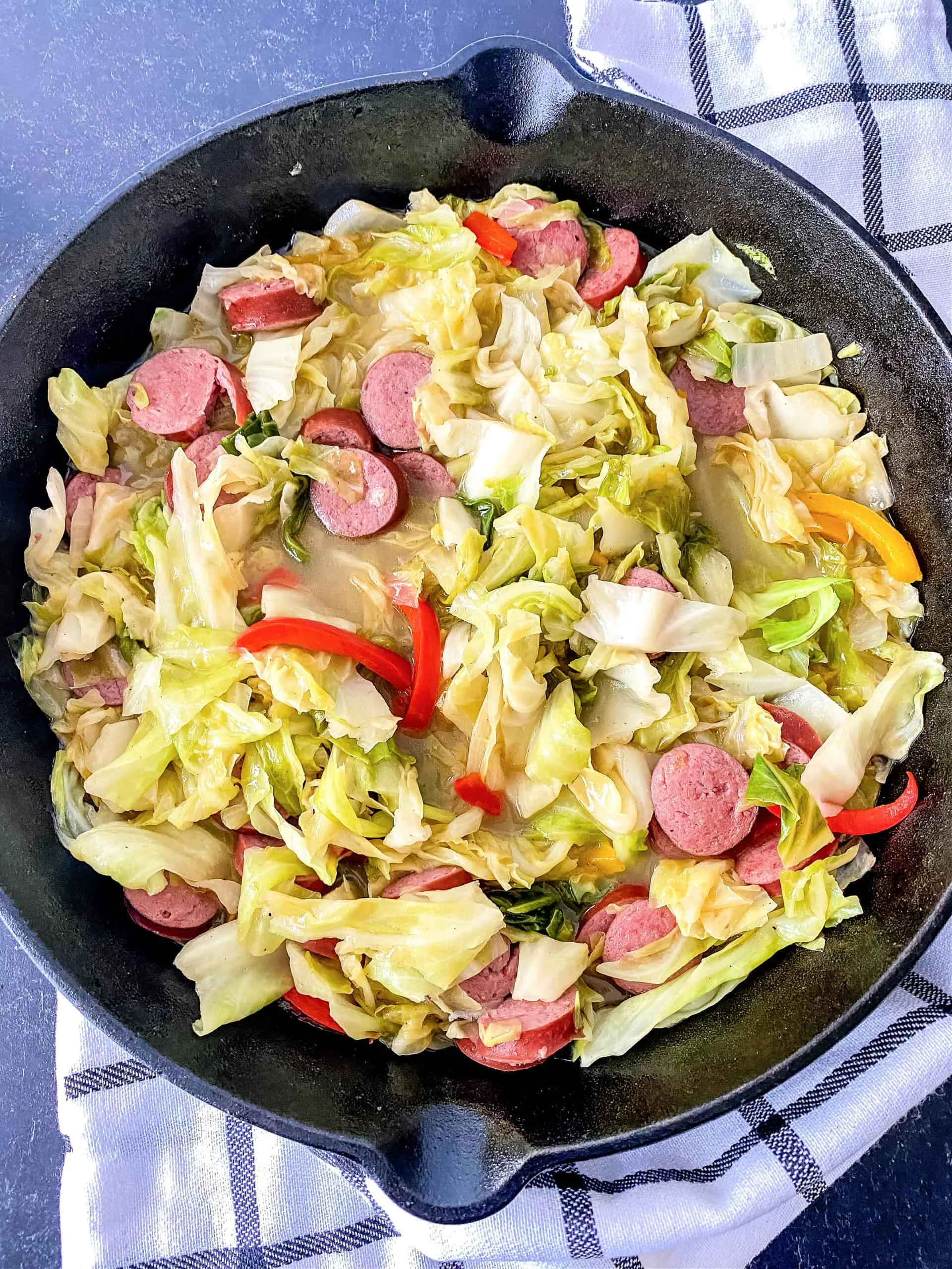 Sausage Cabbage Bacon Skillet