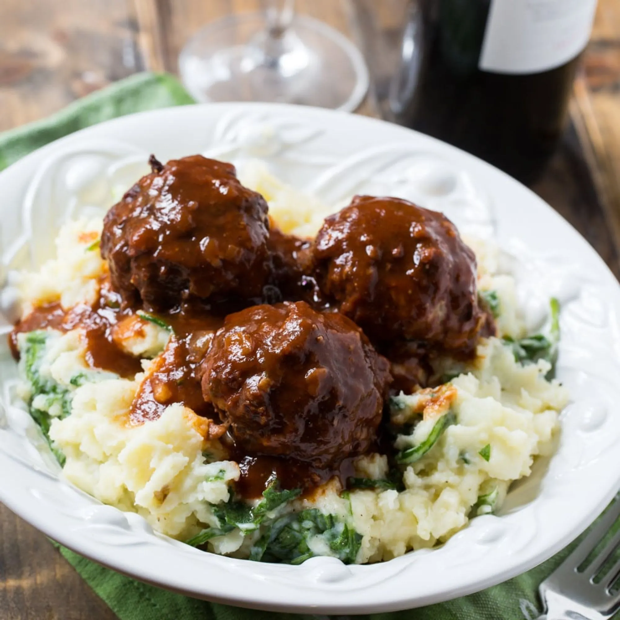 Sausage Meatballs with Red Gravy