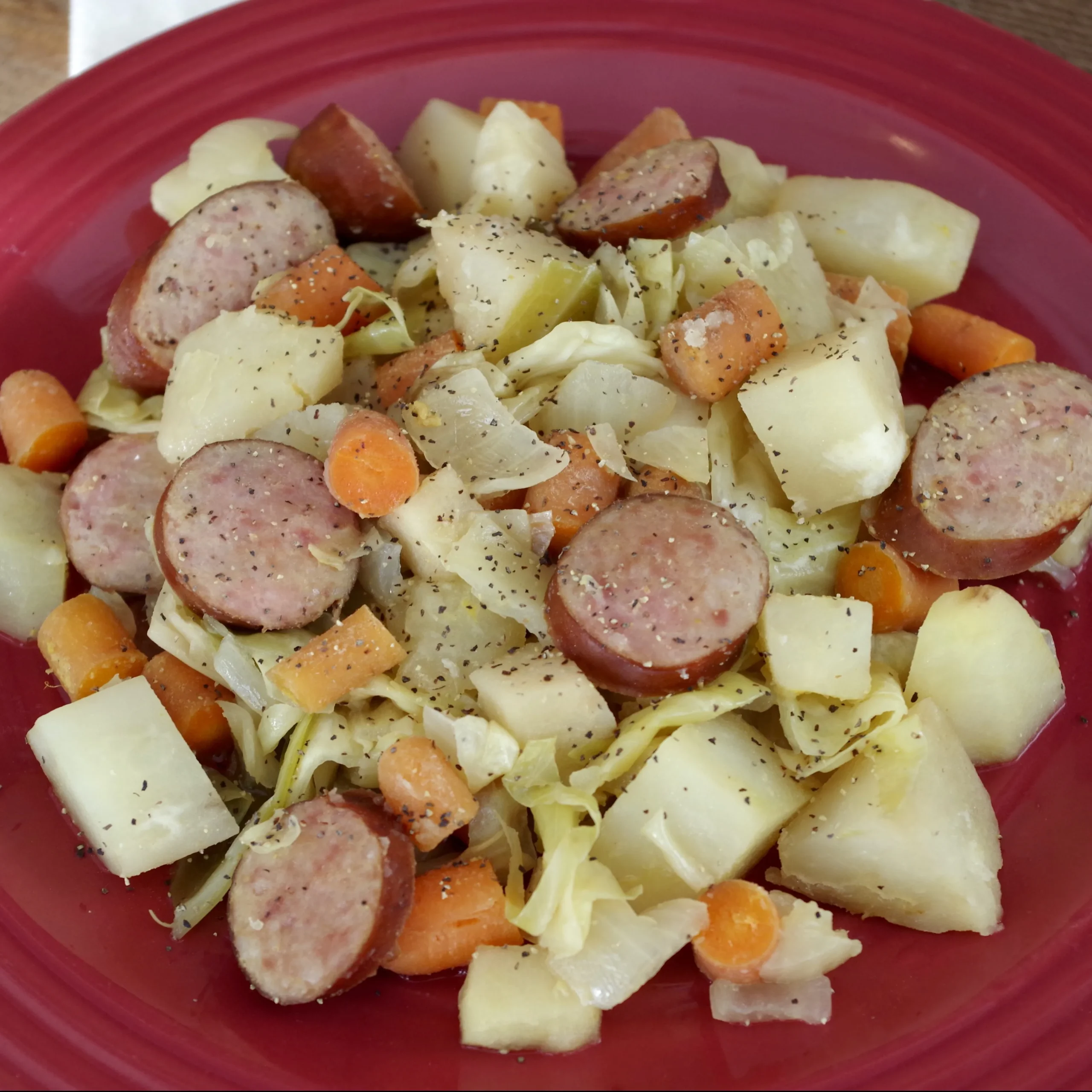 Sausage, Potatoes, and Cabbage