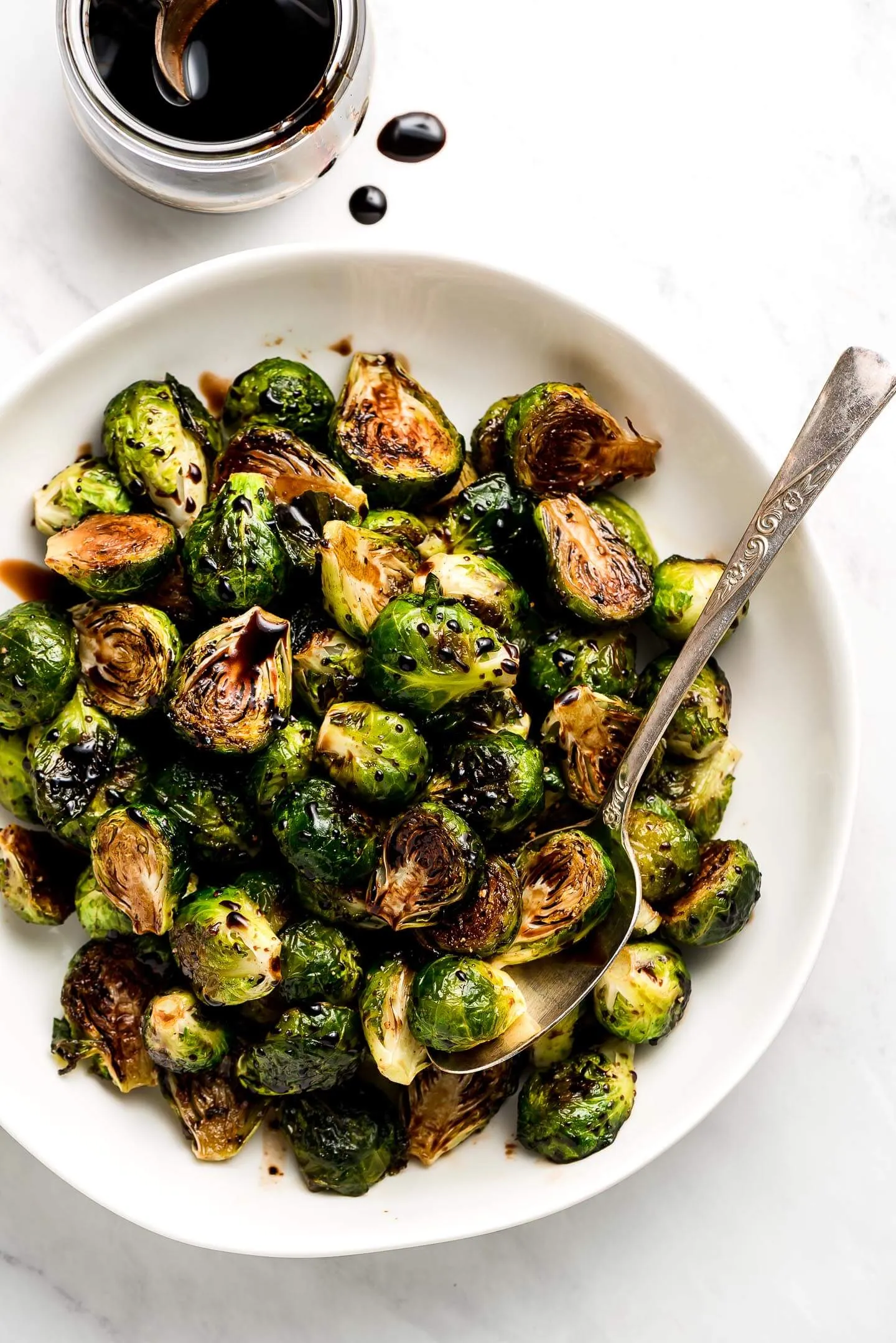 Sauteed Brussels Sprouts with Mustard and Balsamic