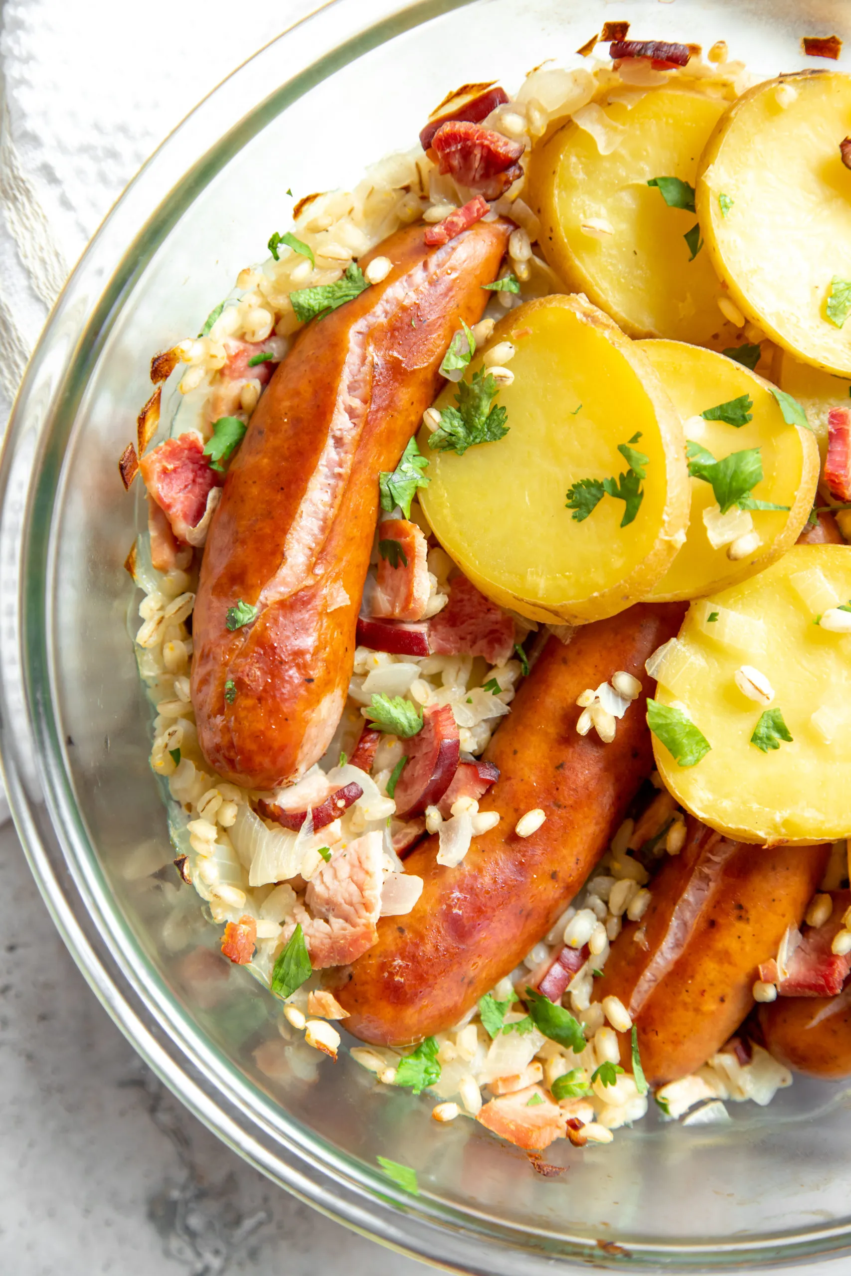 Savory Sausage and Pepper Cobblers