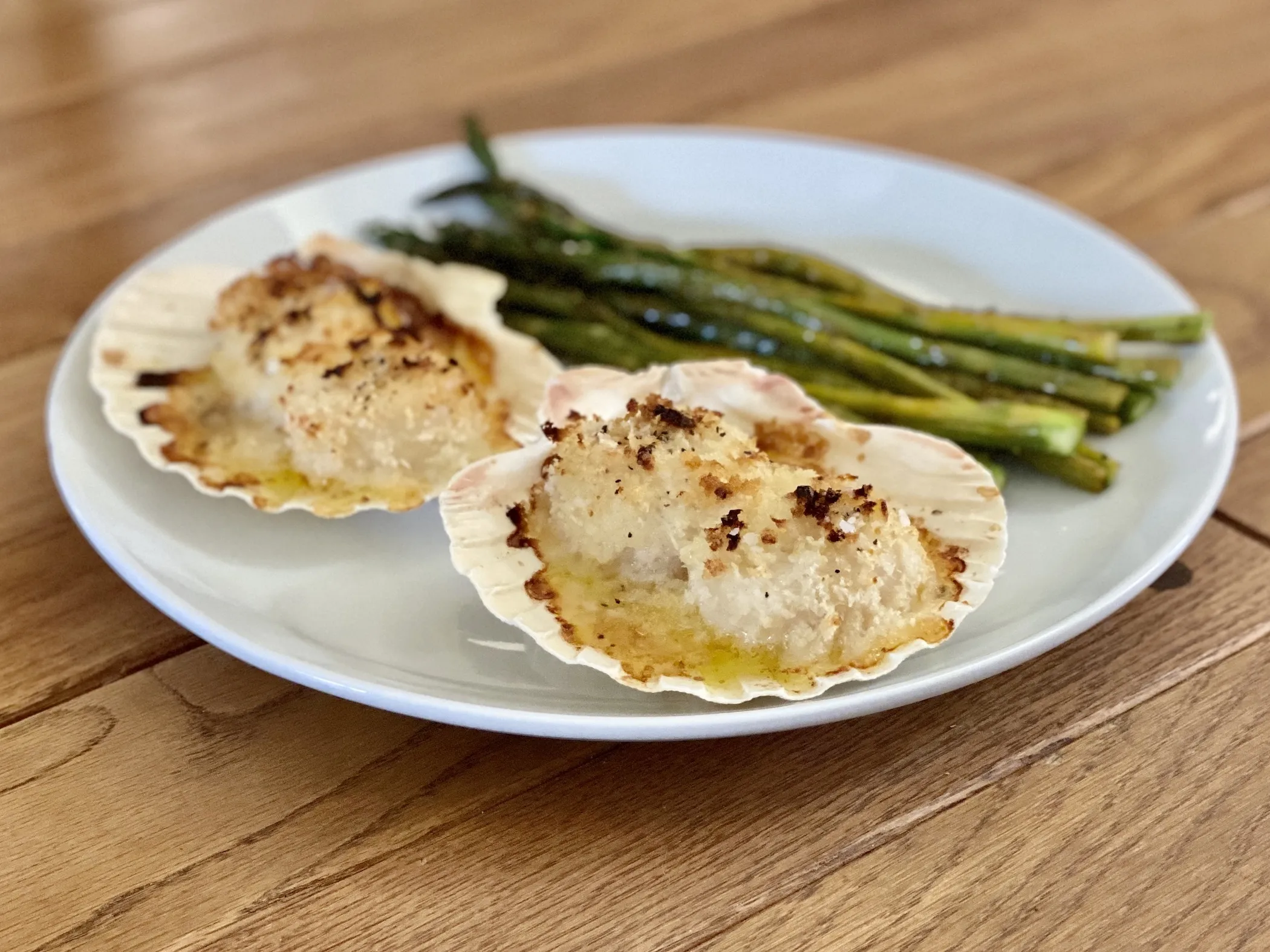 Scallops in Rice Pie Shell