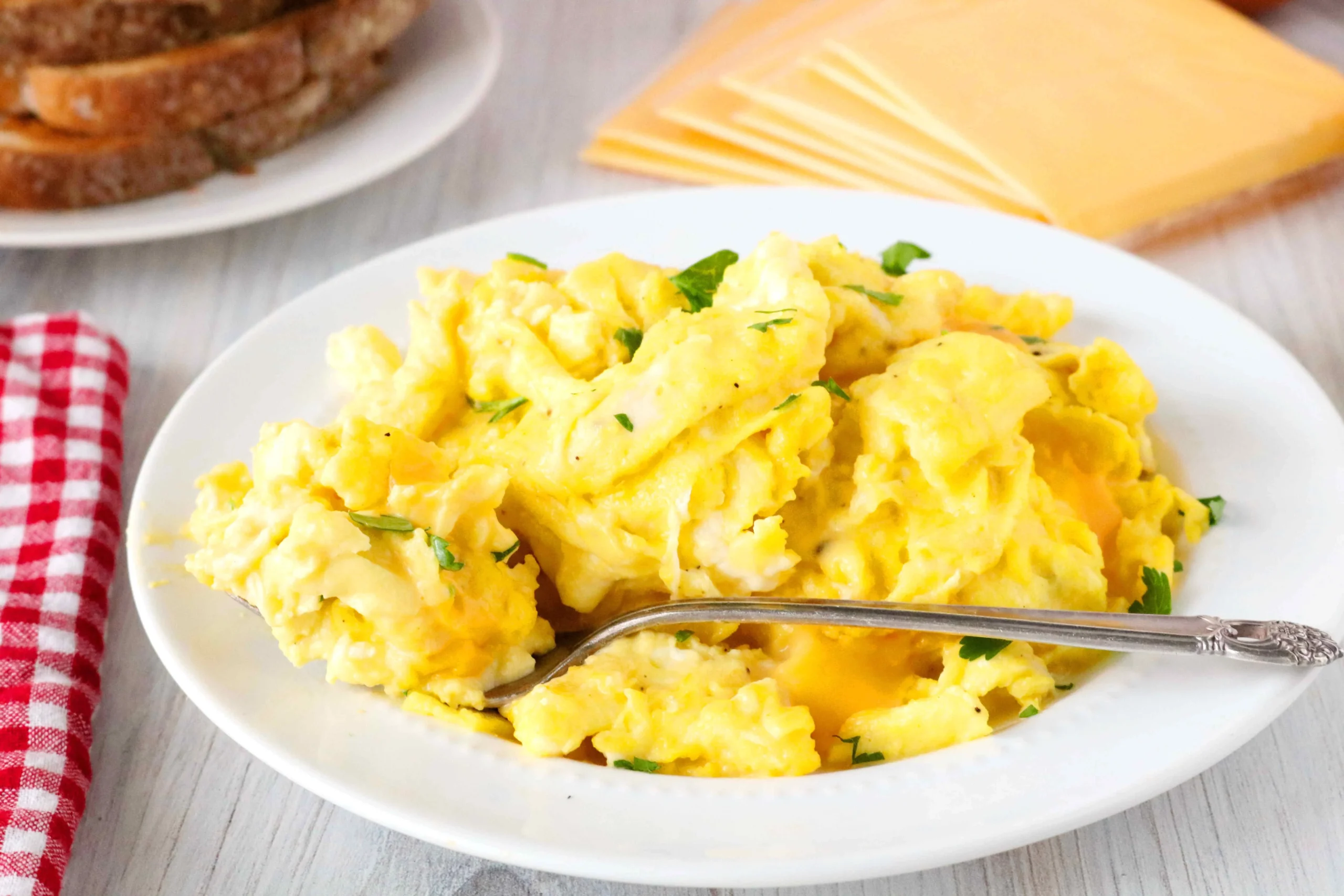 Scrambled Eggs and Cheese