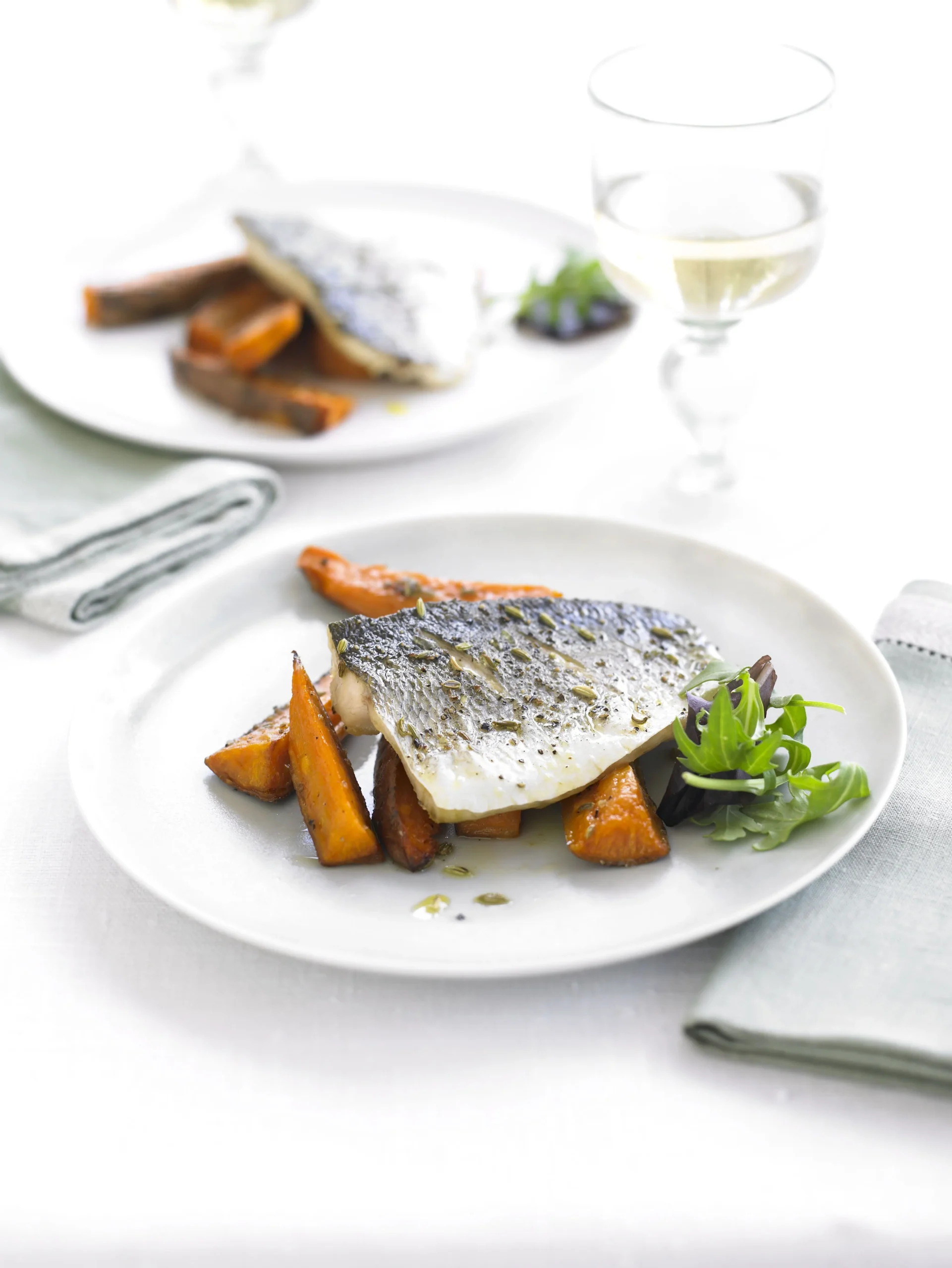 Sea Bass with Fennel and Vinaigrette