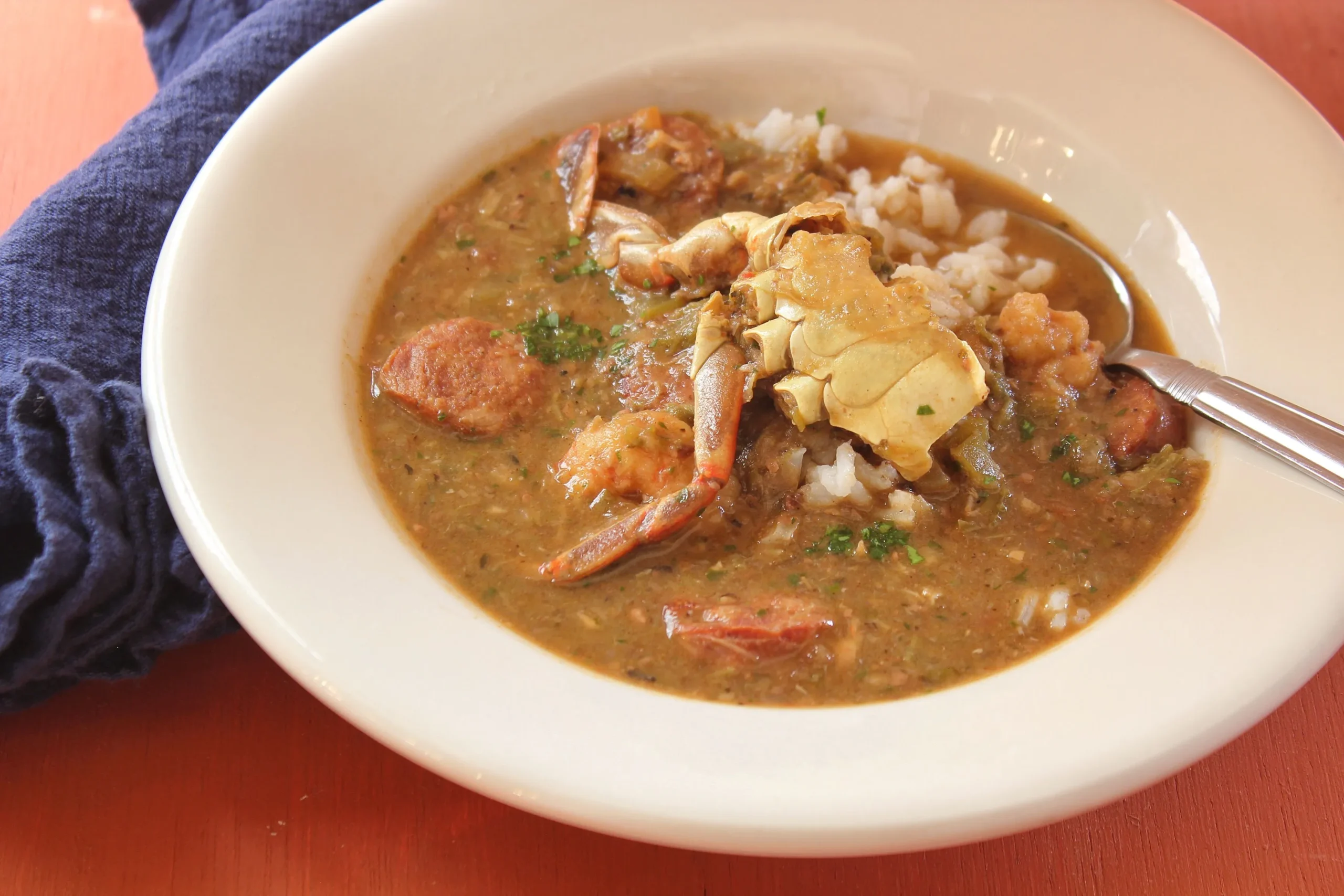 Seafood Okra Gumbo with Shrimp and Crab