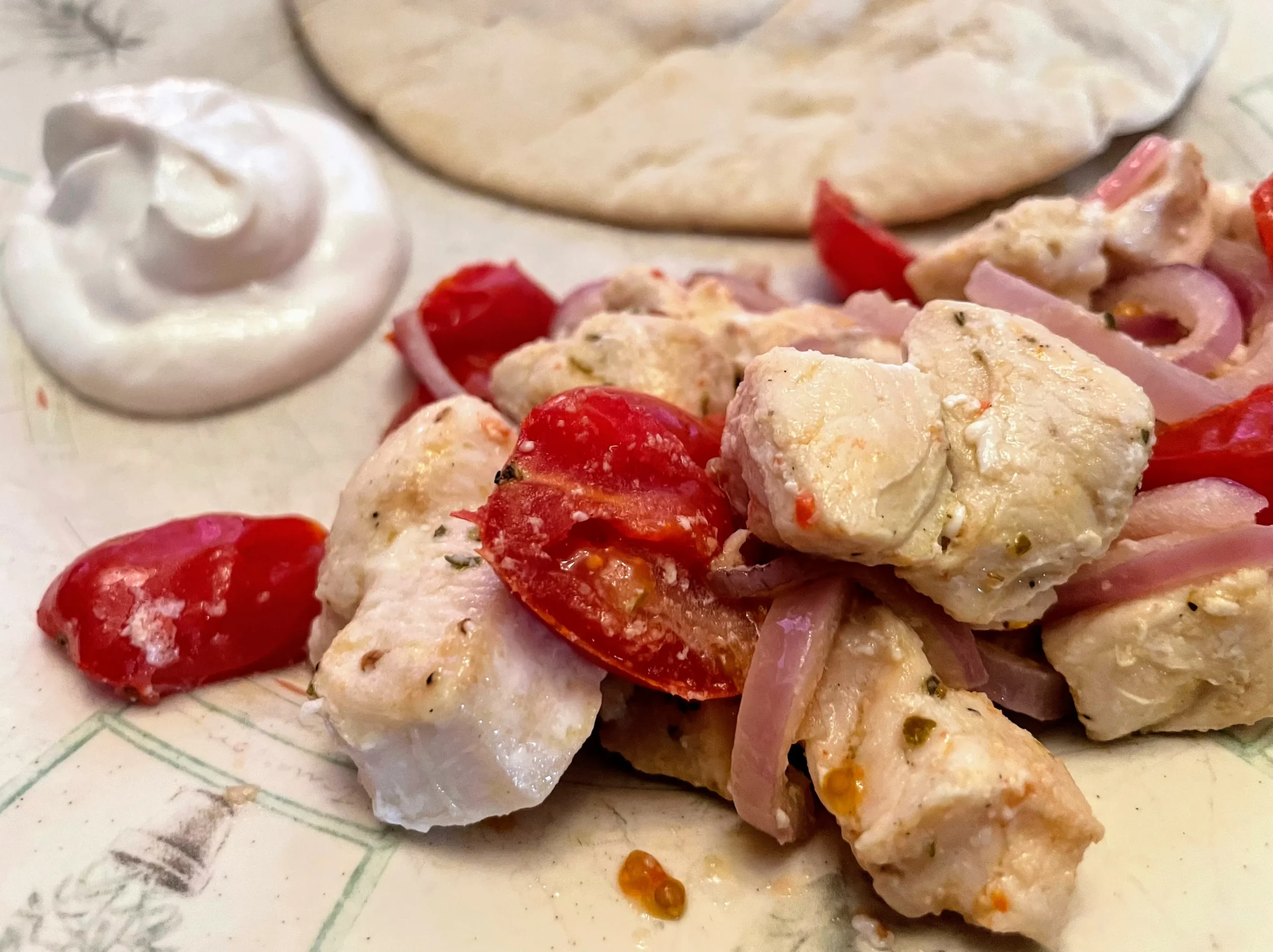 Sheet Pan Greek Steak Souvlaki