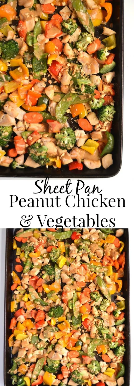 Sheet Pan Peanut Chicken and Veggies