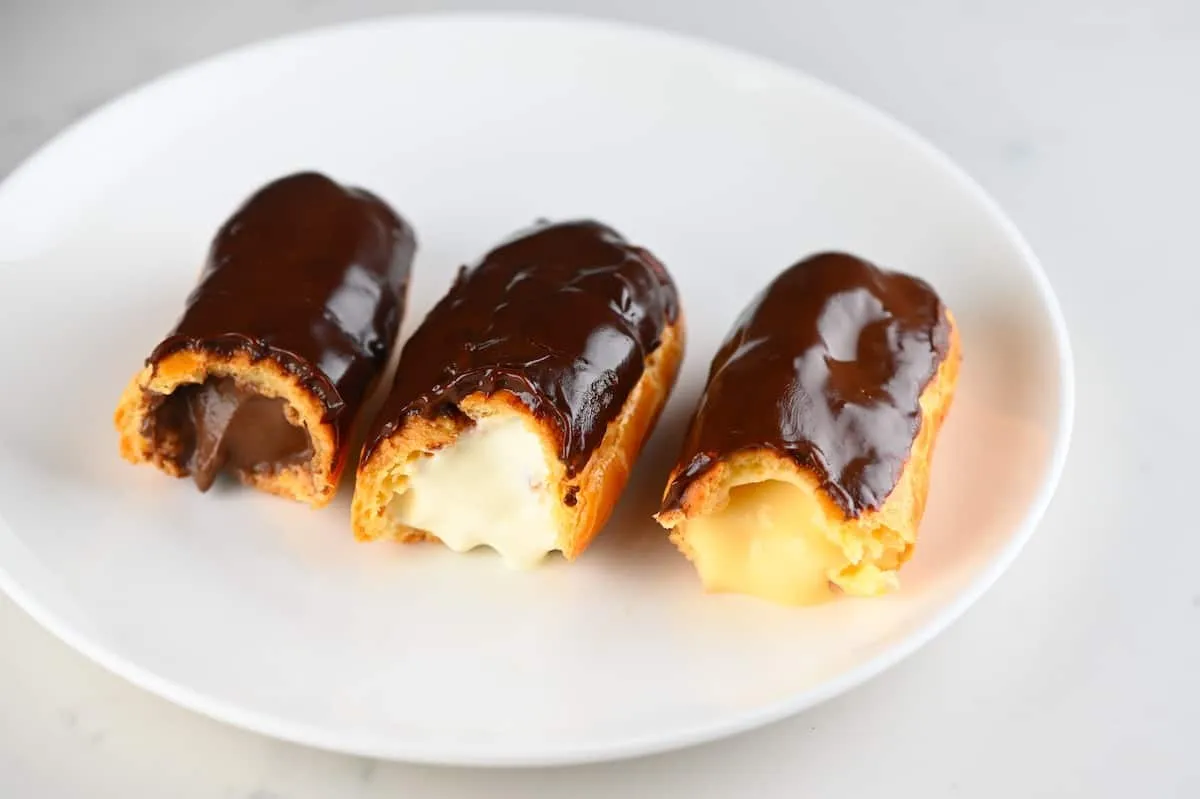 Simple Eclairs Three Ways