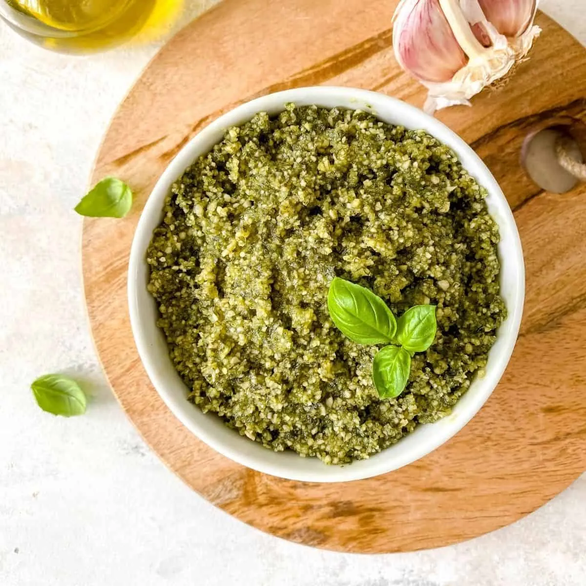 Simple Pesto (Nut Free, Dairy Free)