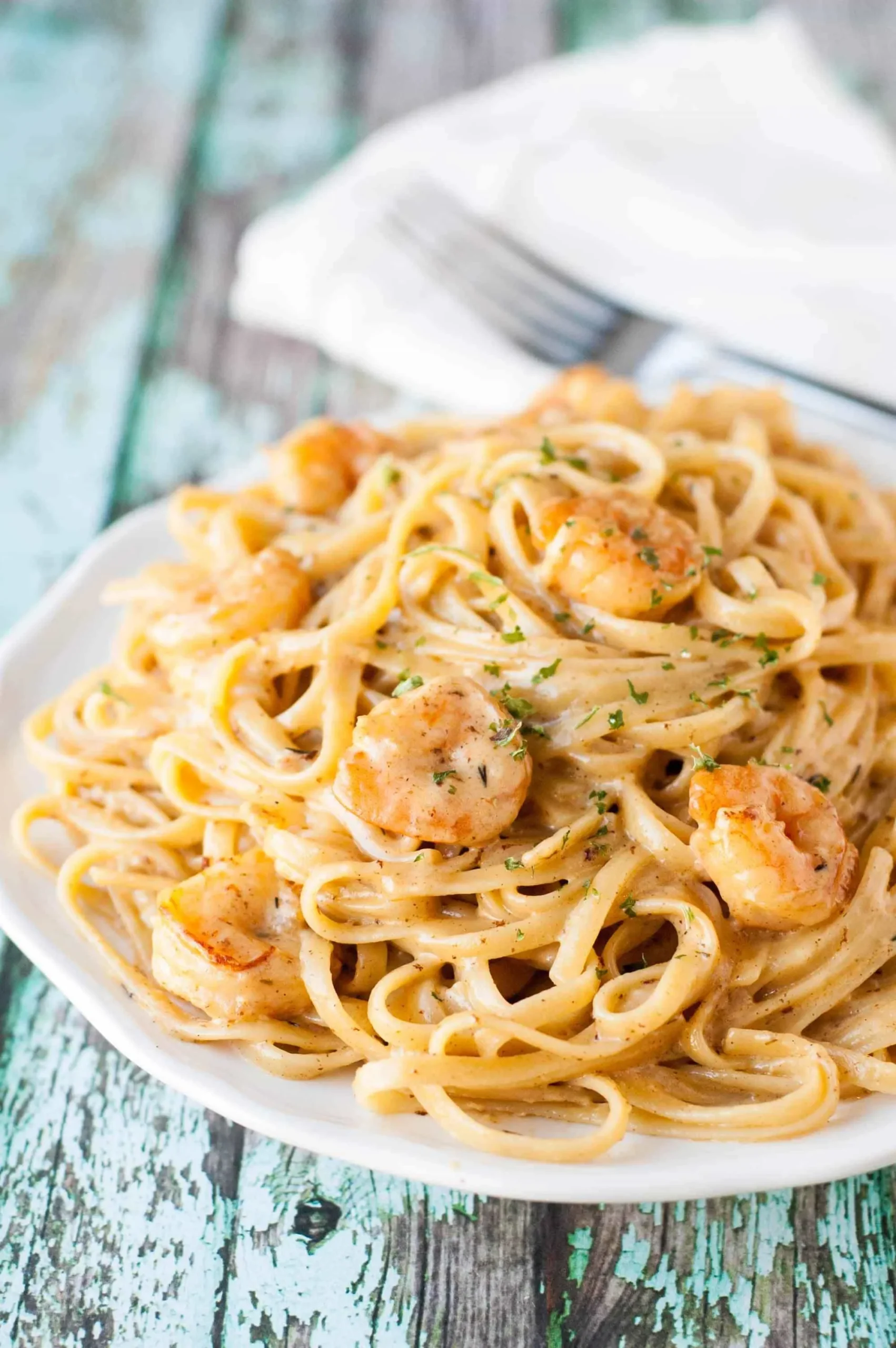 Simple Spicy Cajun Shrimp Pasta