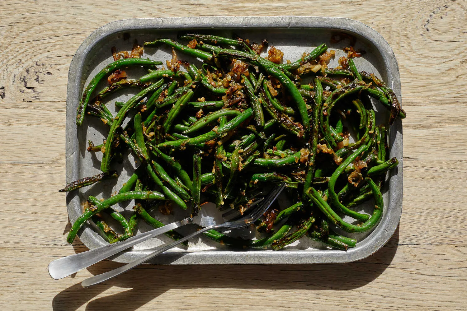 Skillet Charred Green Beans