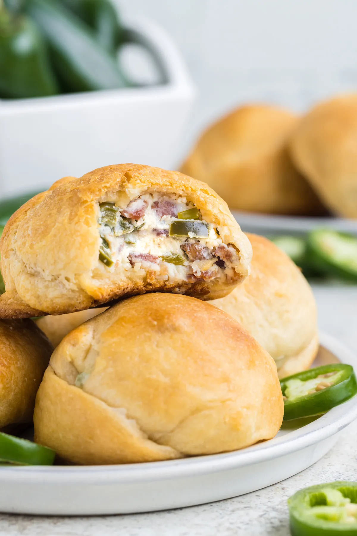 Skillet Jalapeno Popper Rolls