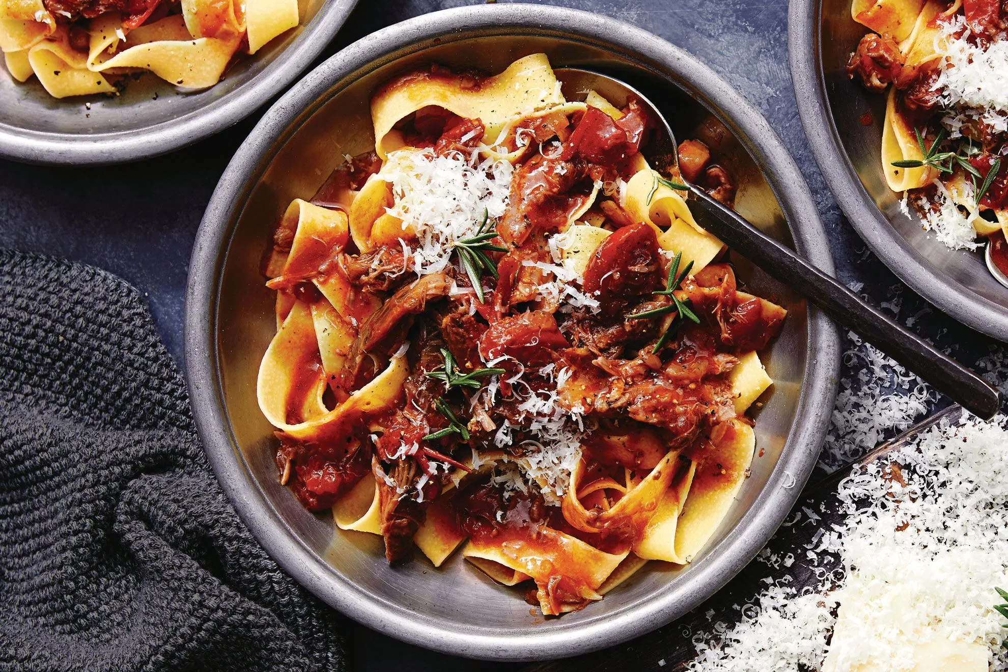 Slow Cooked Lamb Ragu and Pappardelle Pasta
