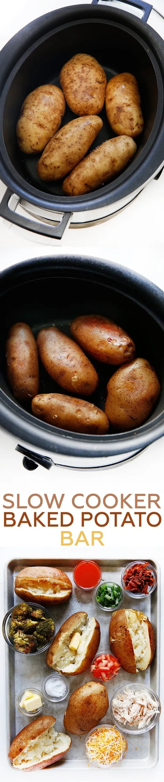 Slow Cooker Baked Potato Bar